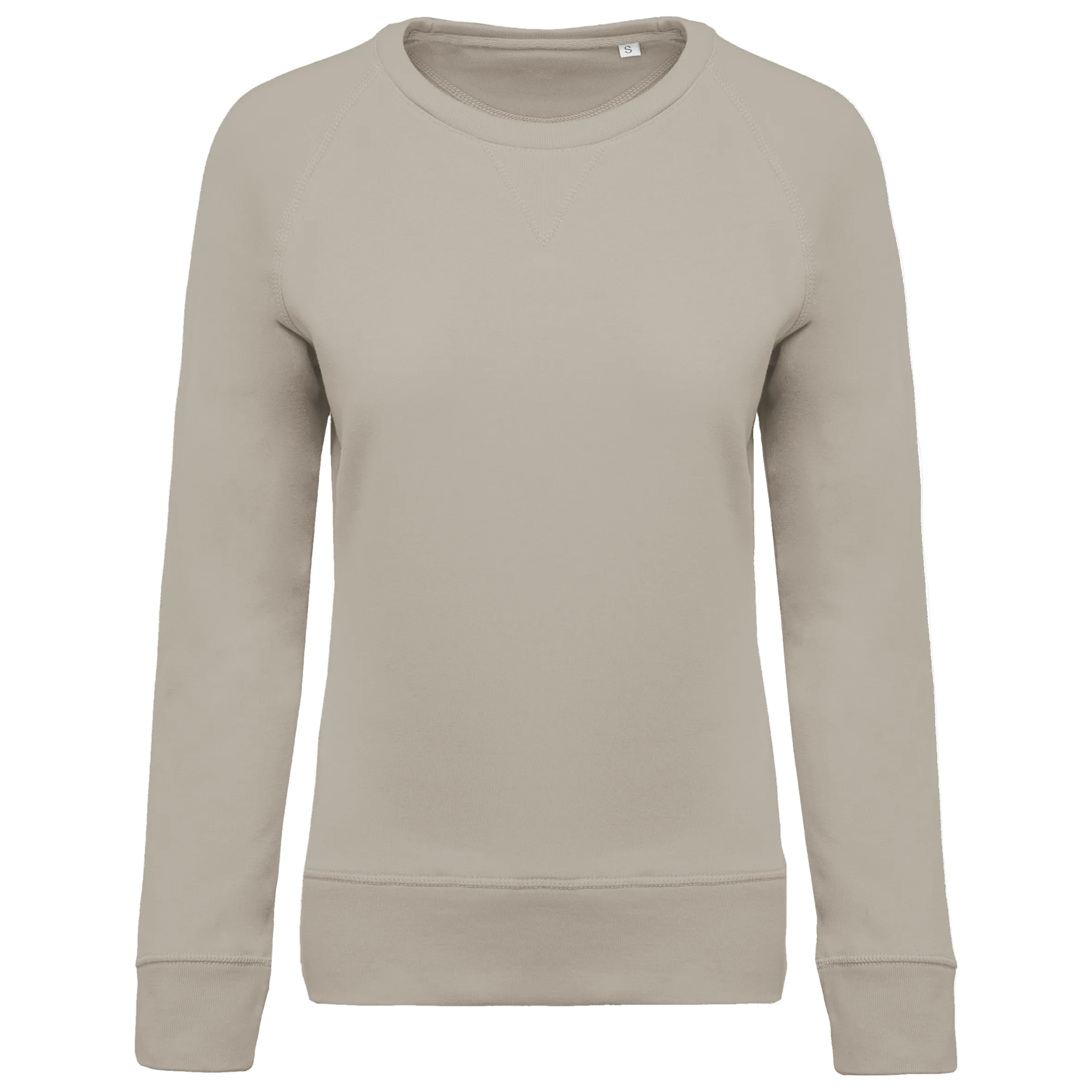 Image of SWEAT-SHIRT BIO COL ROND MANCHES RAGLAN FEMME - K481 TOPTEX-BLACK