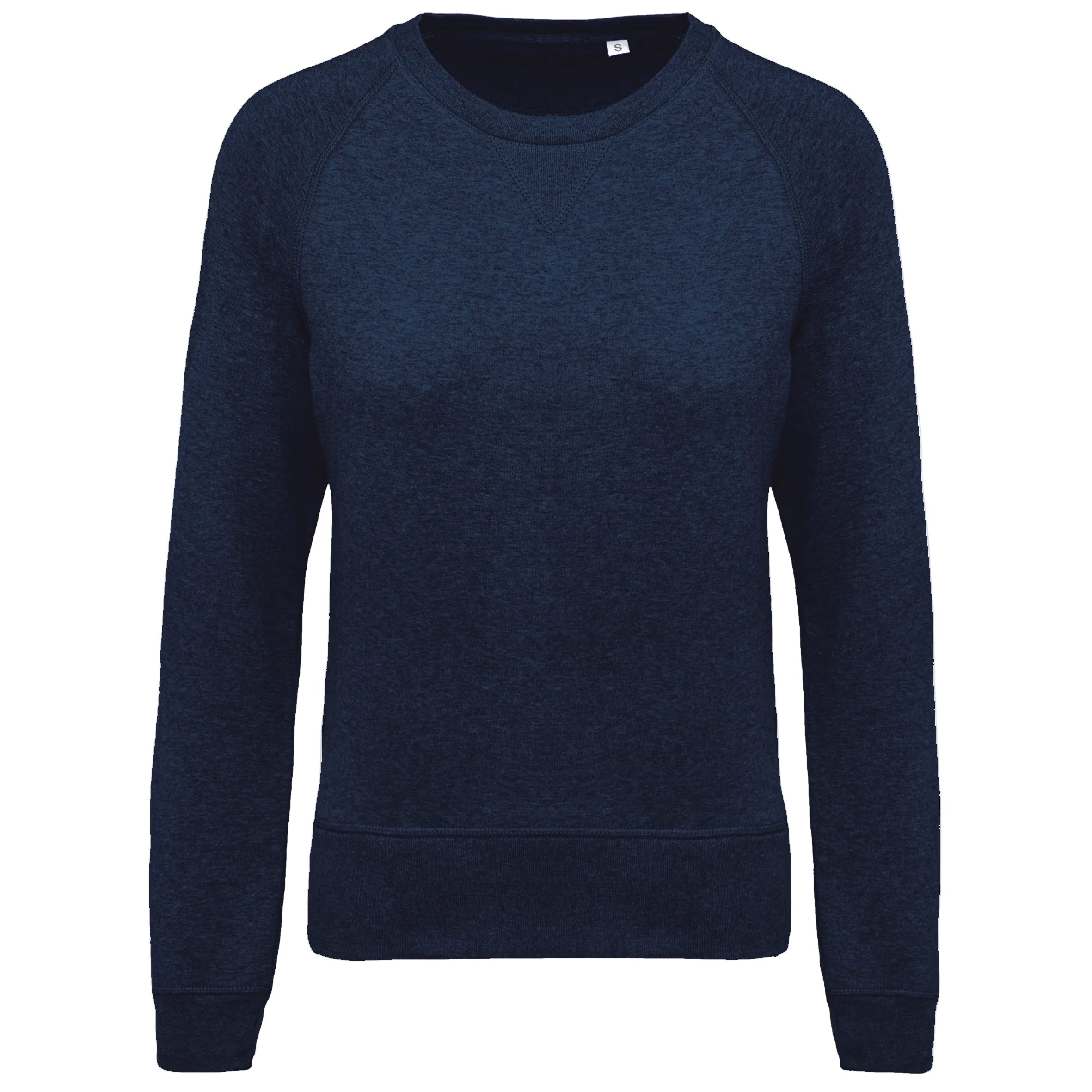 Image of SWEAT-SHIRT BIO COL ROND MANCHES RAGLAN FEMME - K481 TOPTEX-BLACK