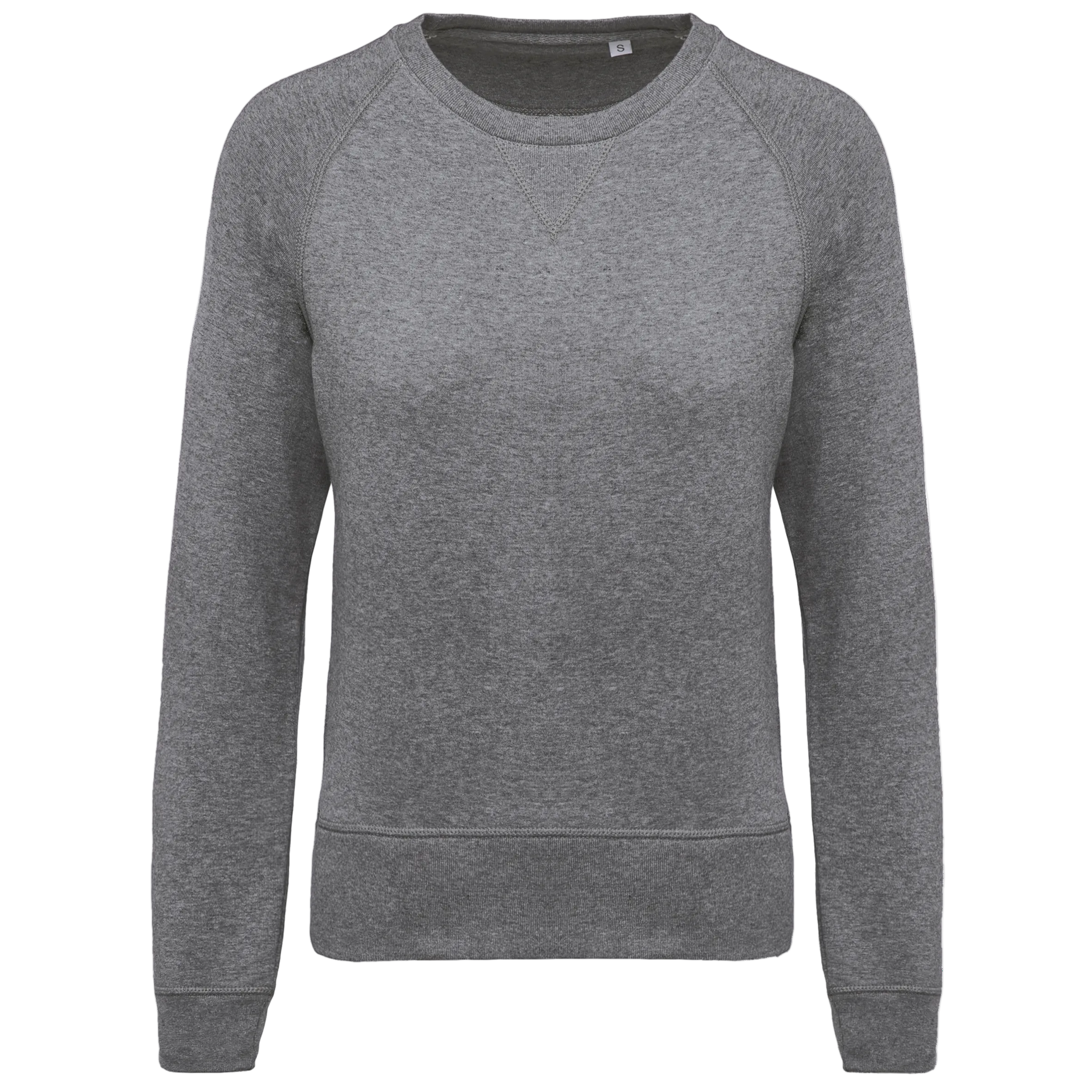 Image of SWEAT-SHIRT BIO COL ROND MANCHES RAGLAN FEMME - K481 TOPTEX-BLACK