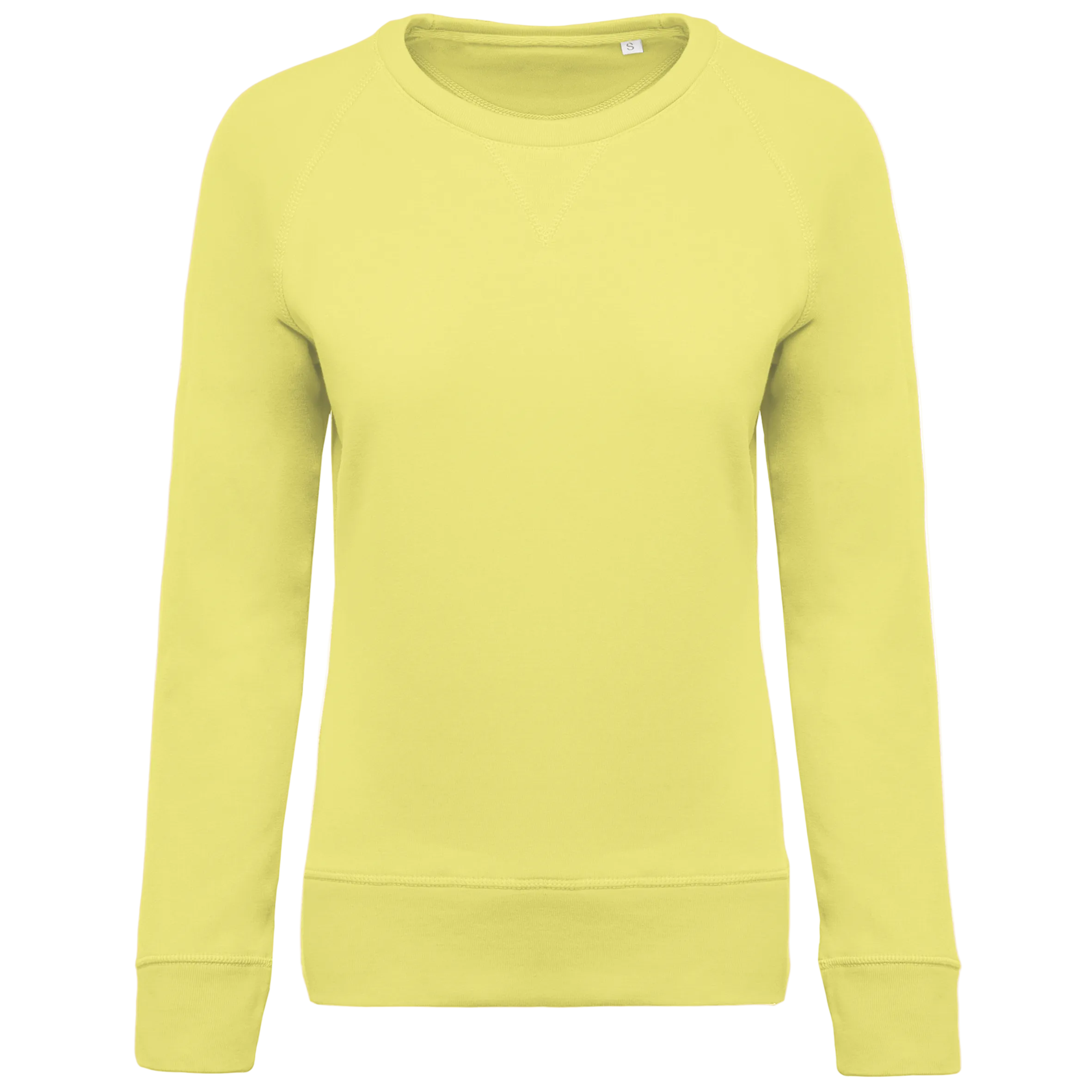 Image of SWEAT-SHIRT BIO COL ROND MANCHES RAGLAN FEMME - K481 TOPTEX-BLACK