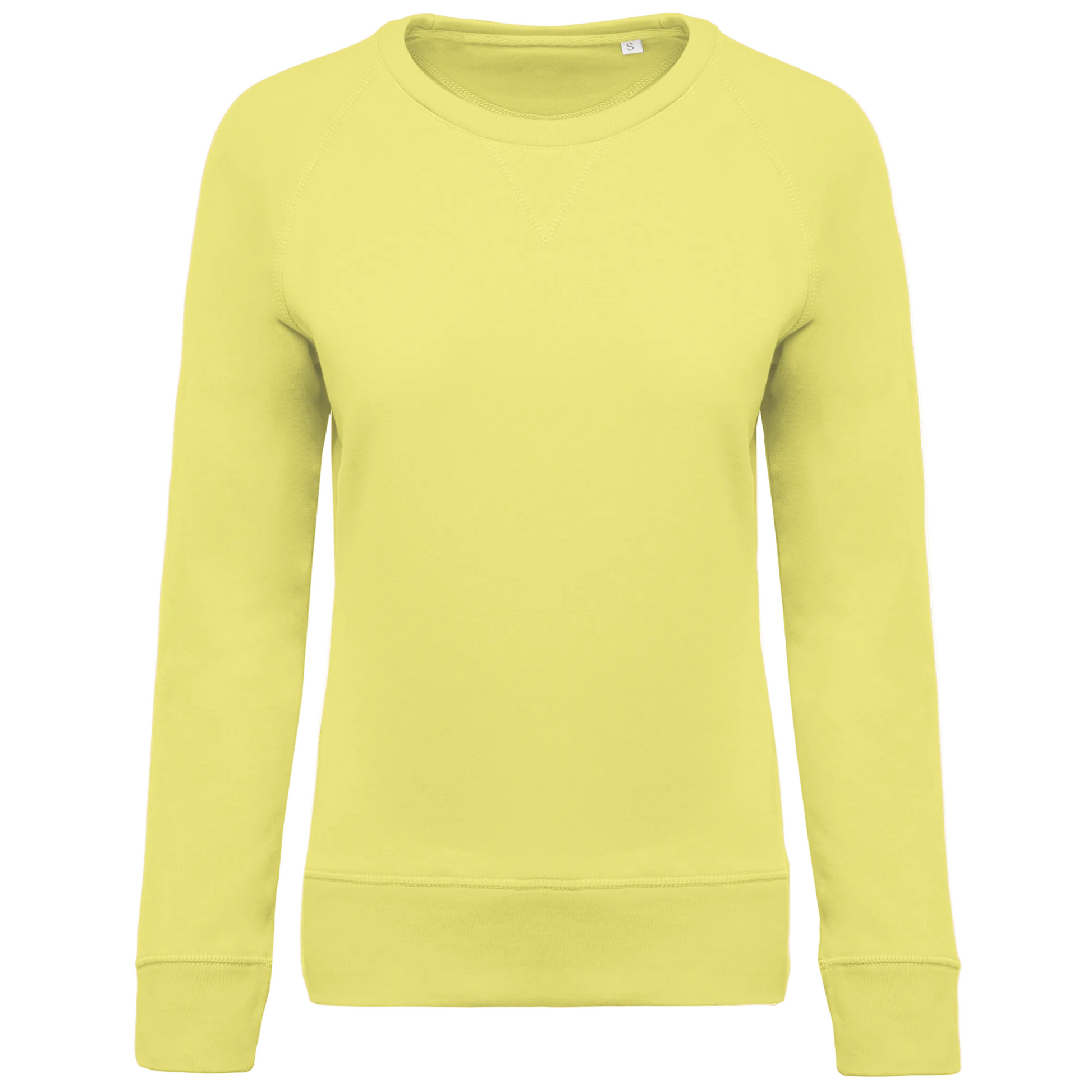 SWEAT-SHIRT BIO COL ROND MANCHES RAGLAN FEMME - K481 TOPTEX-BLACK