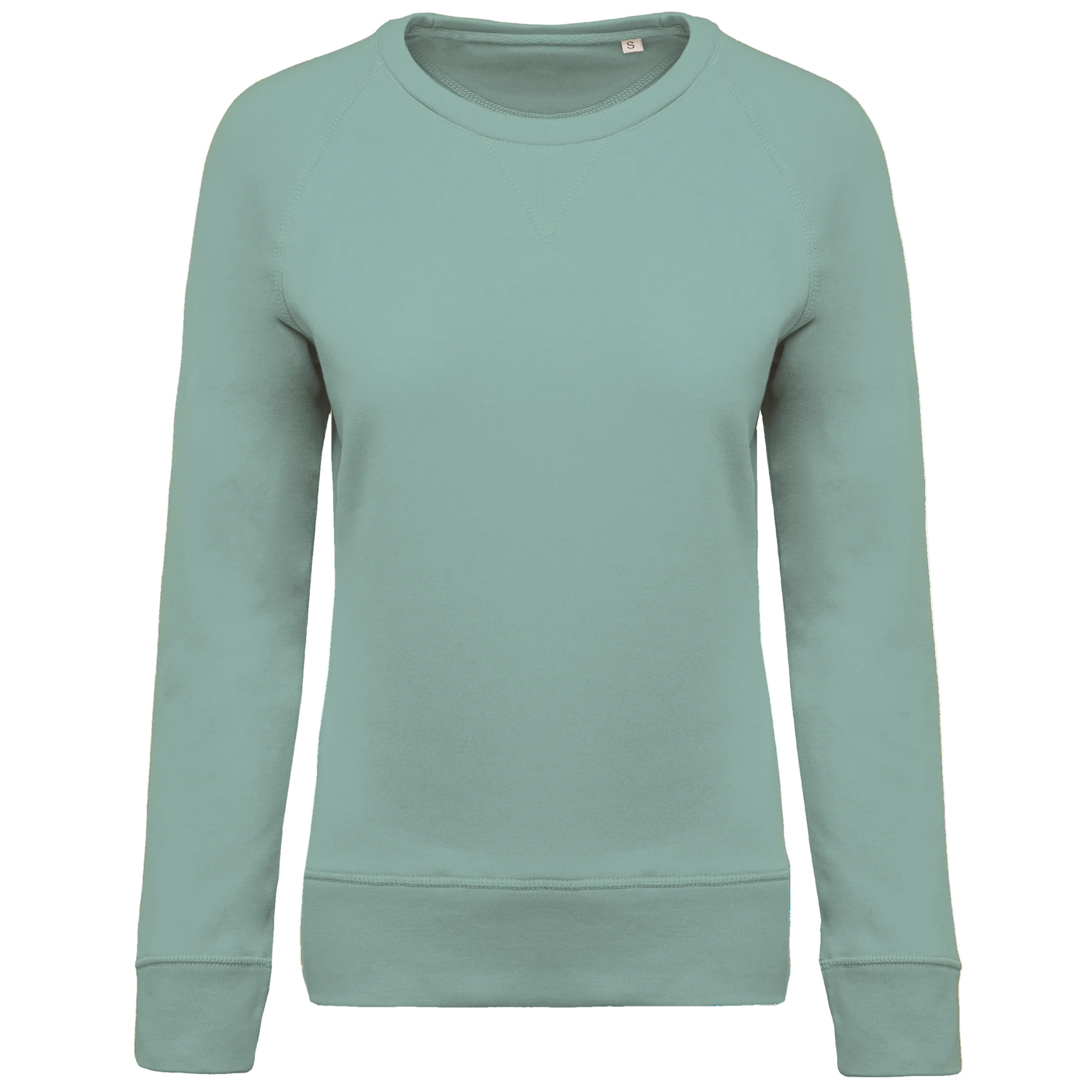 SWEAT-SHIRT BIO COL ROND MANCHES RAGLAN FEMME - K481 TOPTEX-CLAY
