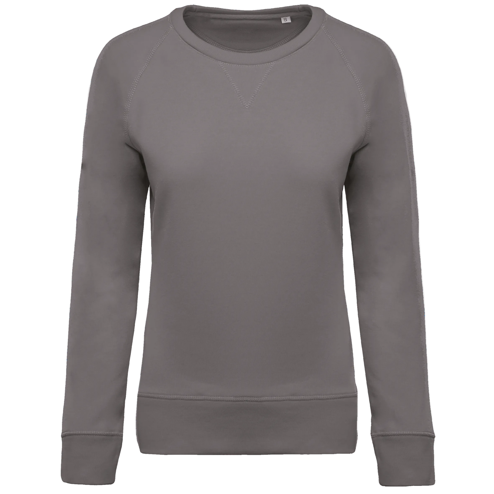 SWEAT-SHIRT BIO COL ROND MANCHES RAGLAN FEMME - K481 TOPTEX-CLAY