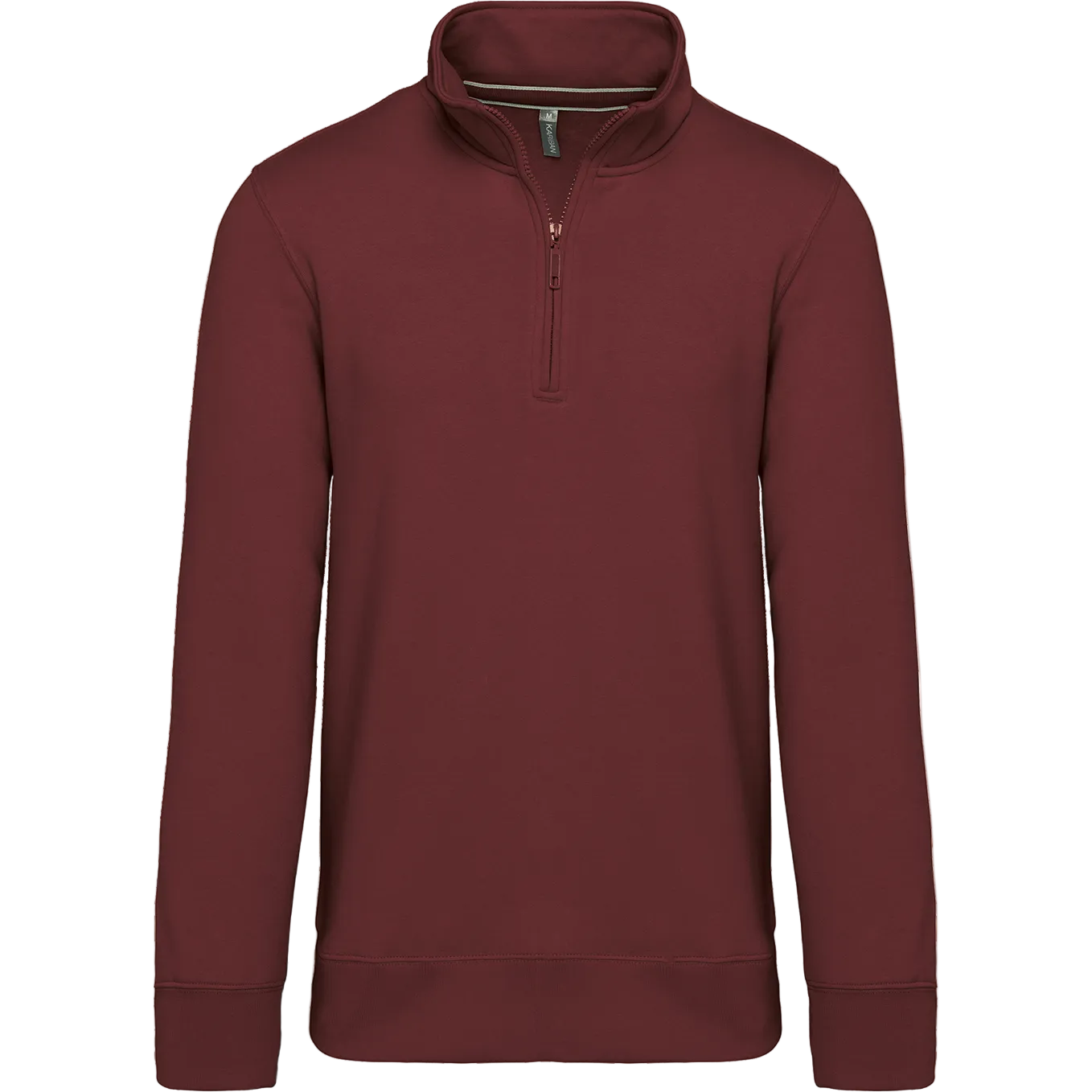 Image of SWEAT-SHIRT COL ZIPPÉ HOMME - K487 TOPTEX-BLACK