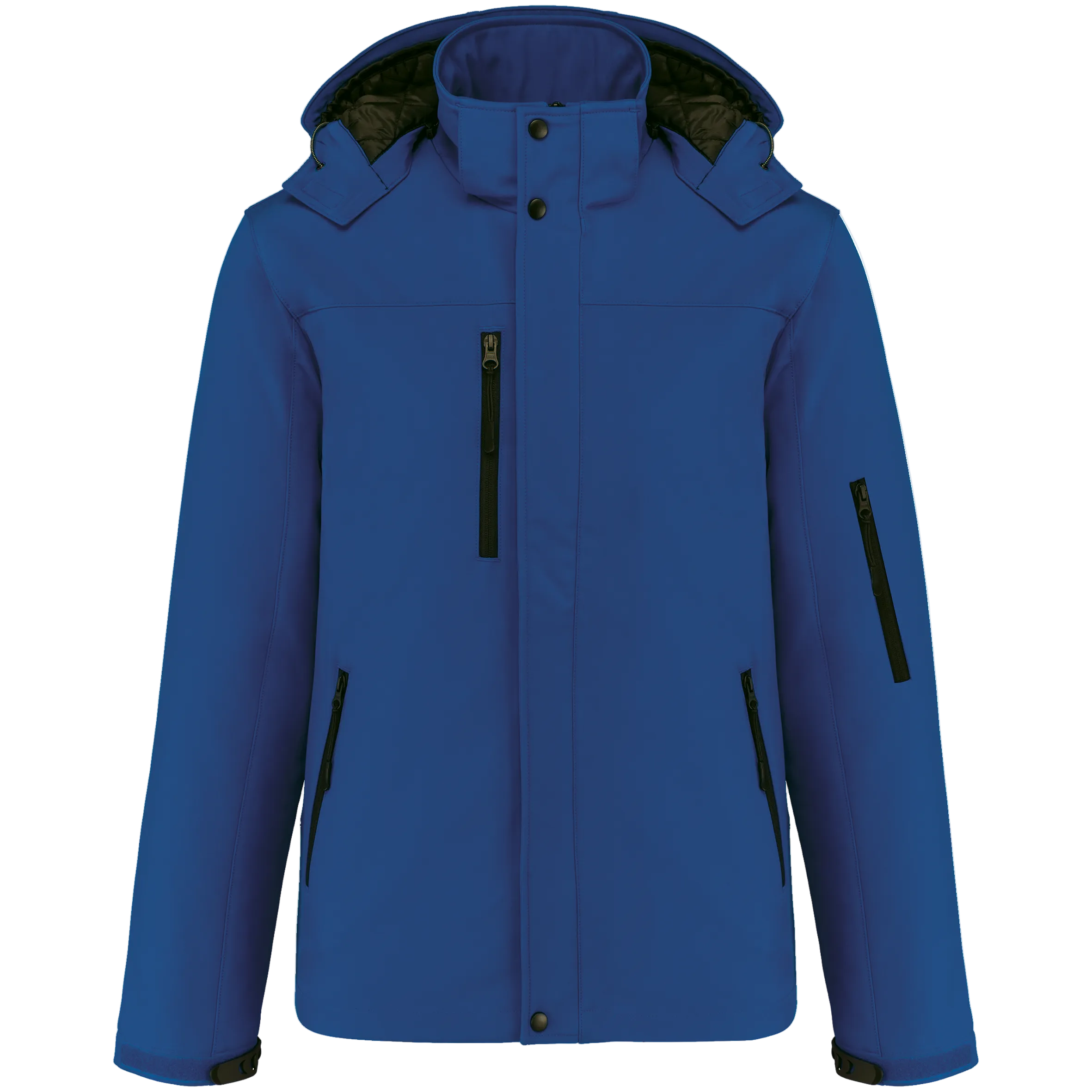 Image of PARKA SOFTSHELL DOUBLÉE CAPUCHE HOMME - K650 TOPTEX-BLACK