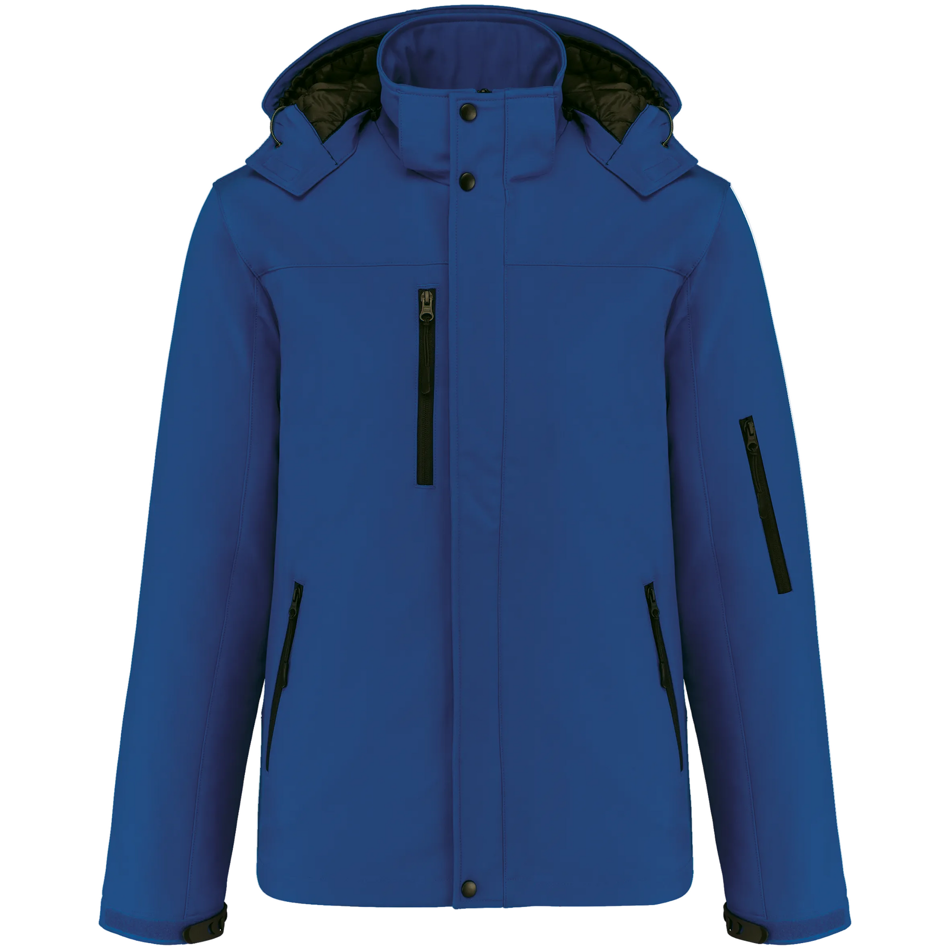PARKA SOFTSHELL DOUBLÉE CAPUCHE HOMME - K650 TOPTEX-BLACK