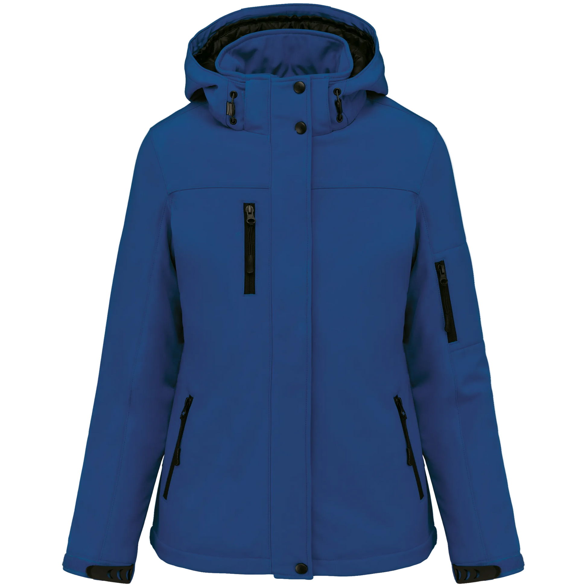 PARKA SOFTSHELL DOUBLÉE CAPUCHE FEMME - K651 TOPTEX-BLACK