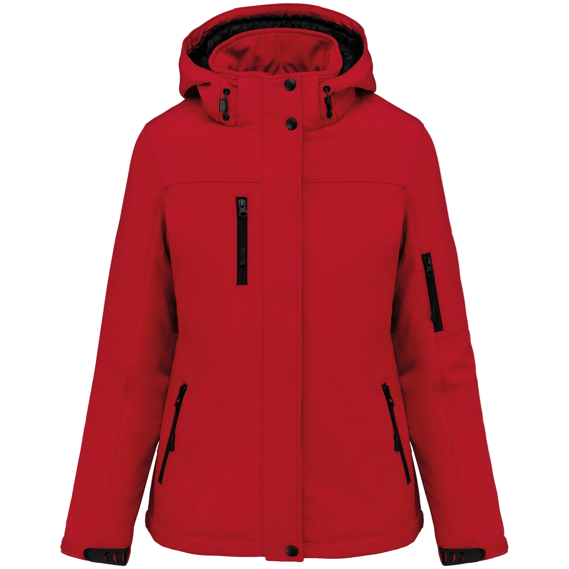 PARKA SOFTSHELL DOUBLÉE CAPUCHE FEMME - K651 TOPTEX-BLACK