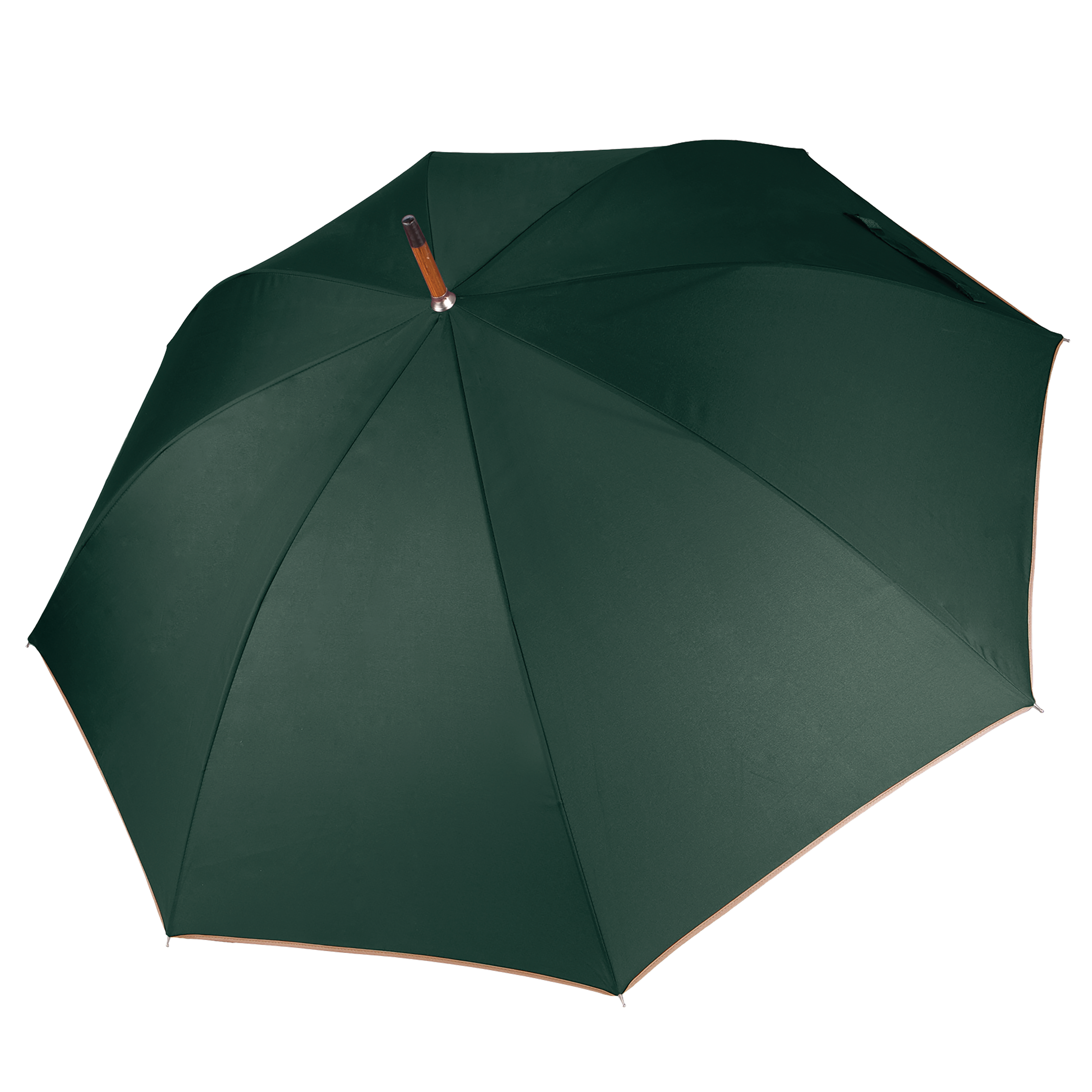 Image of PARAPLUIE MÂT EN BOIS - KI2020 TOPTEX-BOTTLE-GREEN-BEIGE