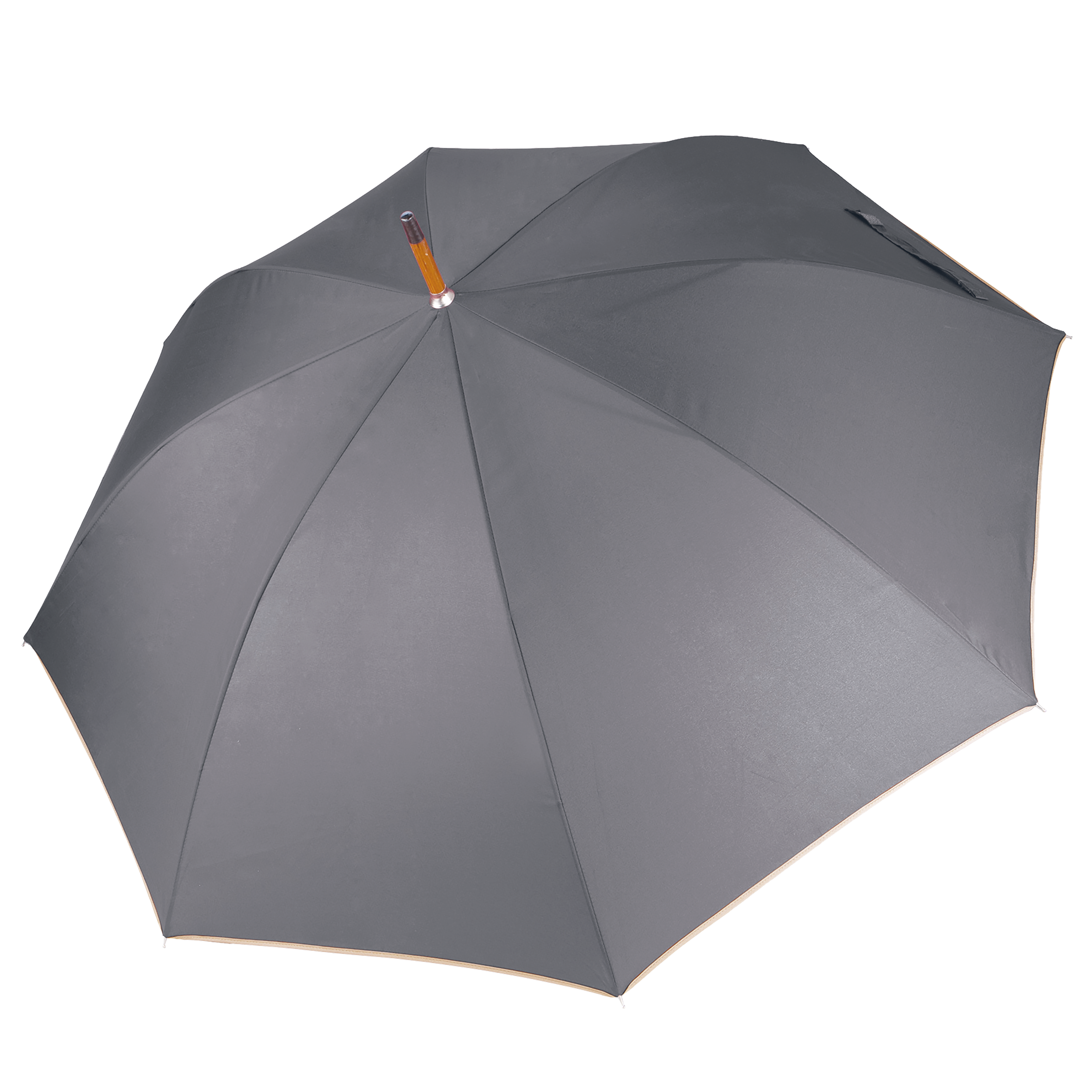 Image of PARAPLUIE MÂT EN BOIS - KI2020 TOPTEX-DARK-GREY-BEIGE