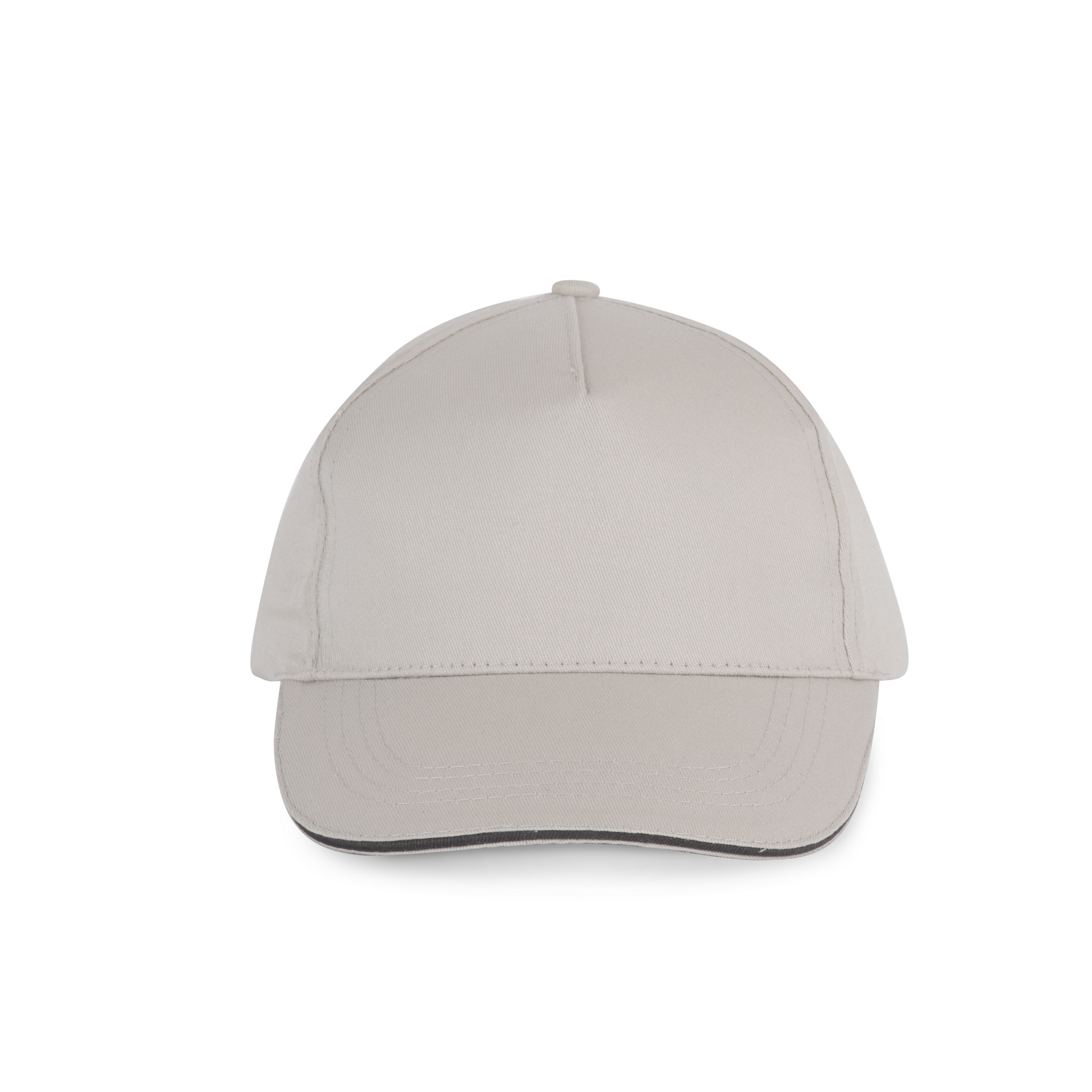 CASQUETTE SANDWICH CONTRASTÉ - 5 PANNEAUX - KP130 TOPTEX-LIGHT-GREY-DARK-GREY