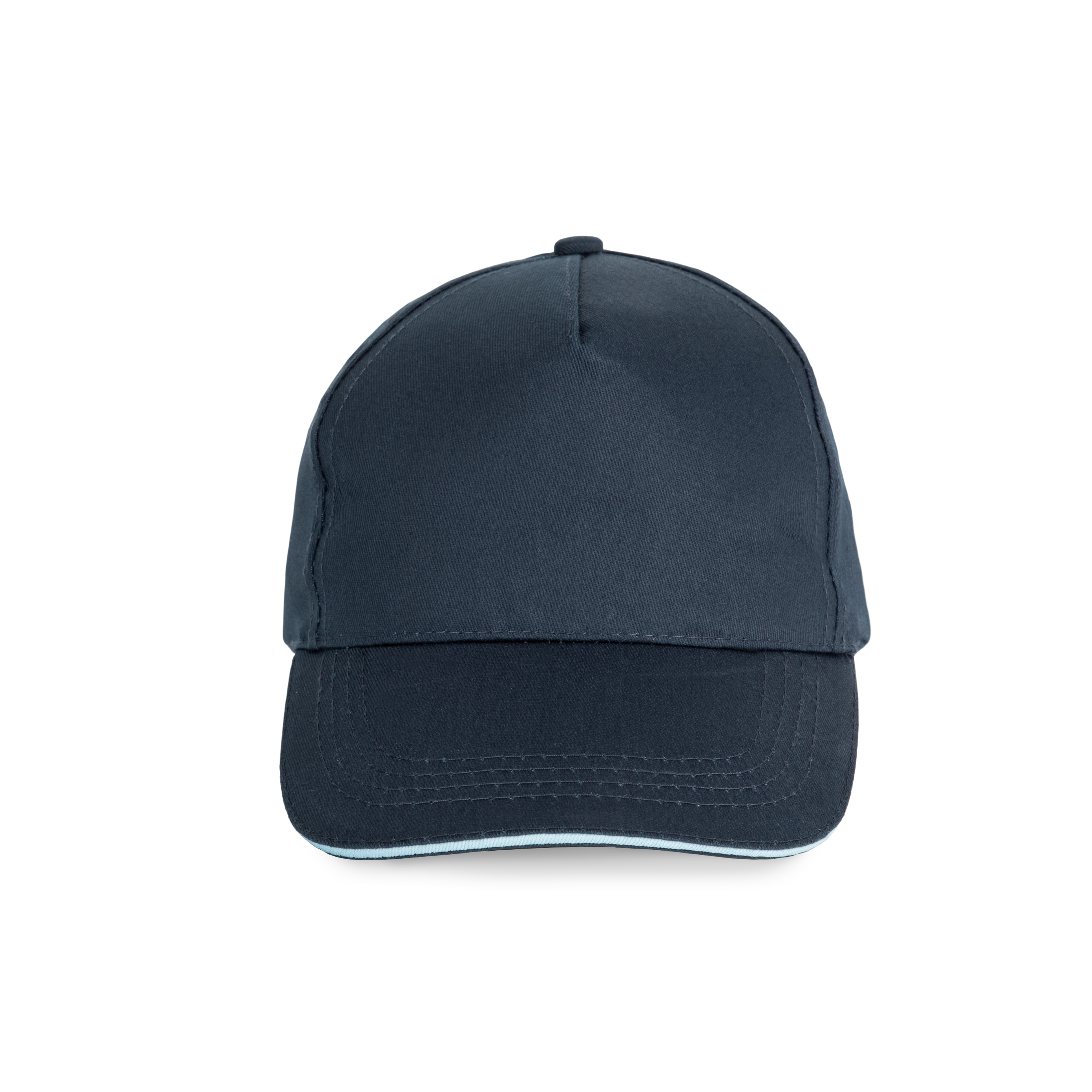 Image of CASQUETTE SANDWICH CONTRASTÉ - 5 PANNEAUX - KP130 TOPTEX-NAVY-SKY-BLUE