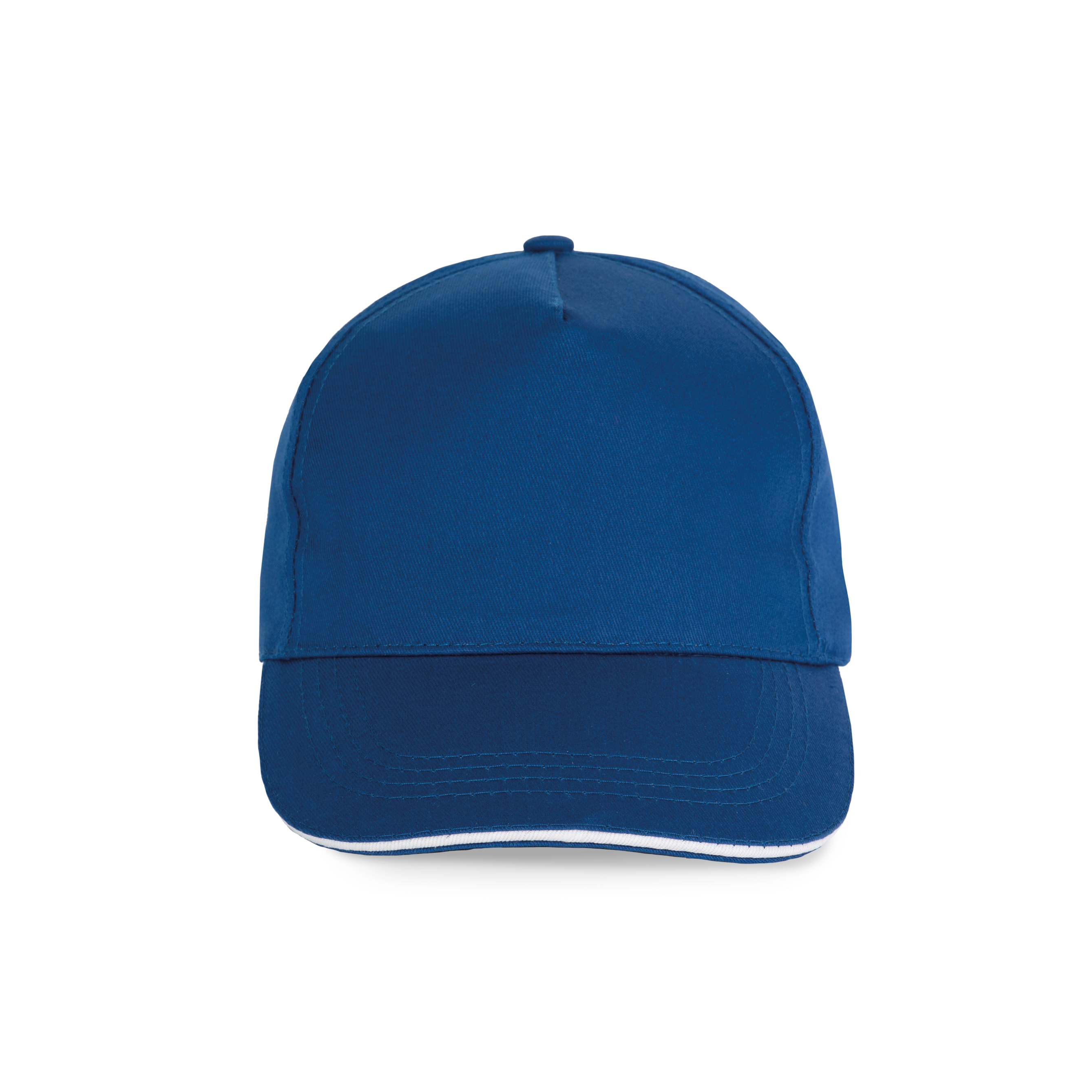 Image of CASQUETTE SANDWICH CONTRASTÉ - 5 PANNEAUX - KP130 TOPTEX-ROYAL-BLUE-WHITE