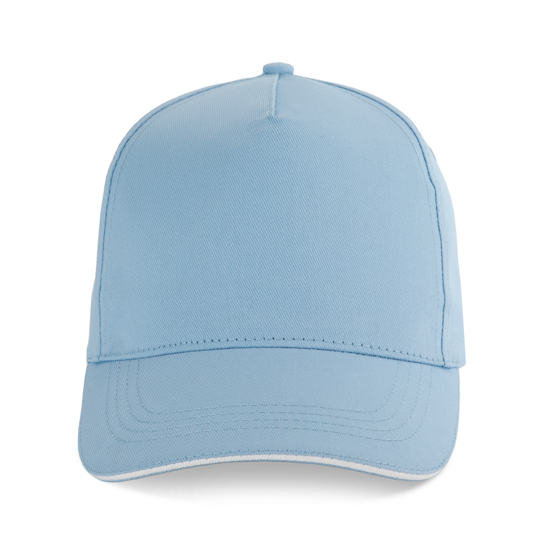 CASQUETTE SANDWICH CONTRASTÉ - 5 PANNEAUX - KP130 TOPTEX-SKY-BLUE-WHITE