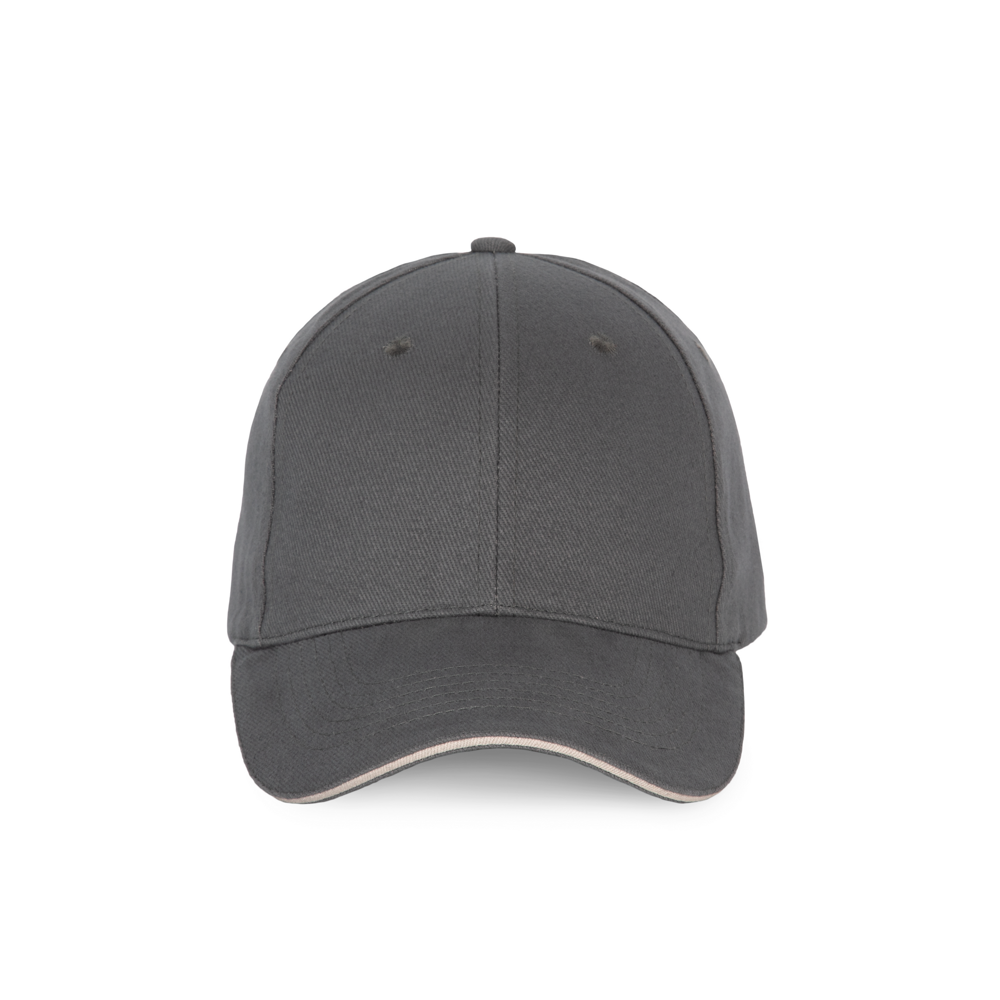 CASQUETTE SANDWICH CONTRASTÉ - 6 PANNEAUX - KP185 TOPTEX-DARK-GREY-LIGHT-GREY