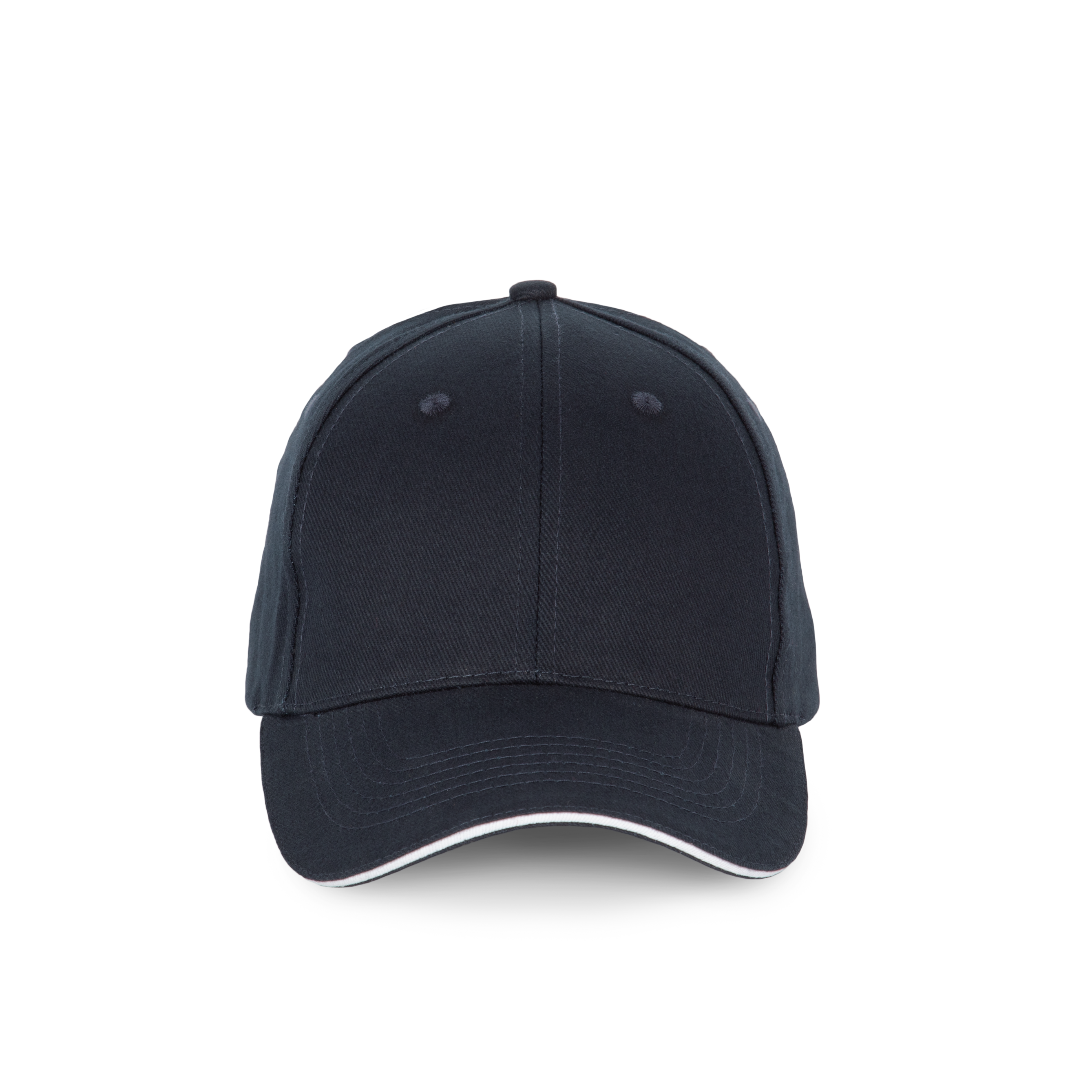 Image of CASQUETTE SANDWICH CONTRASTÉ - 6 PANNEAUX - KP185 TOPTEX-NAVY-WHITE