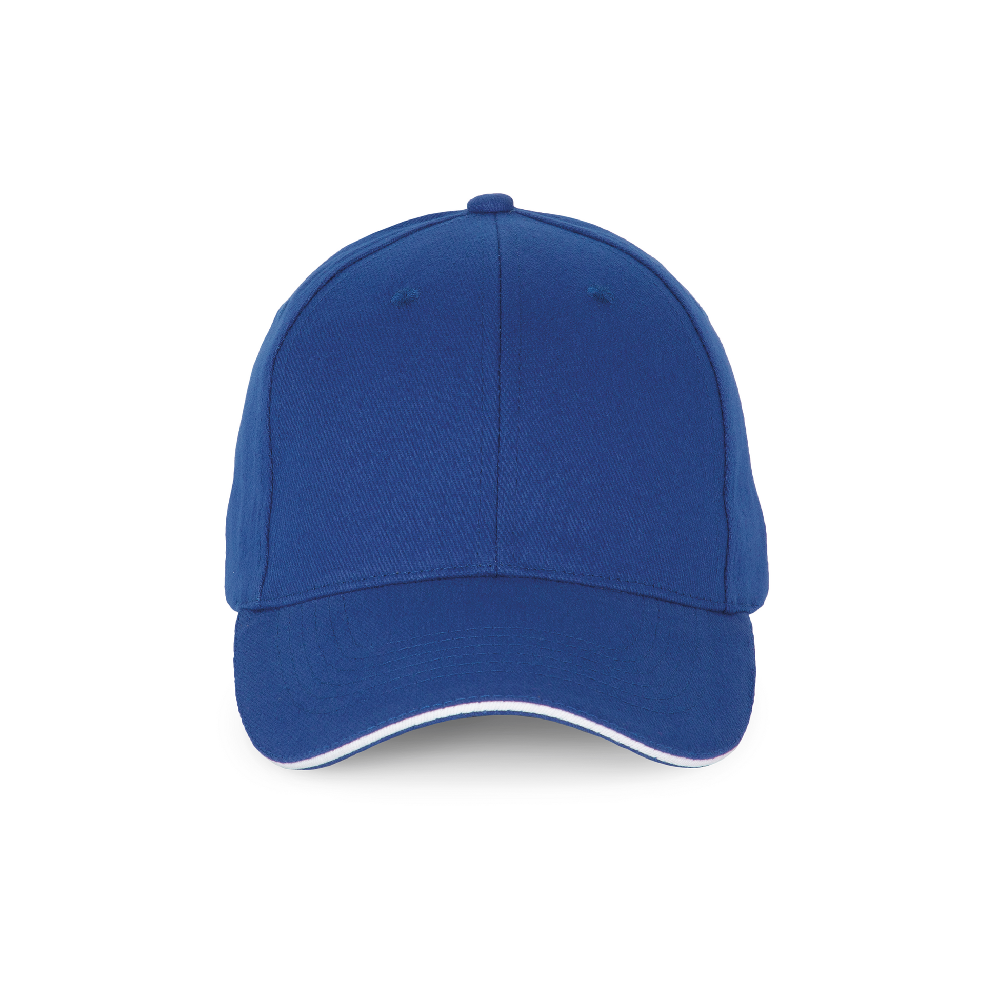 CASQUETTE SANDWICH CONTRASTÉ - 6 PANNEAUX - KP185 TOPTEX-ROYAL-BLUE-WHITE