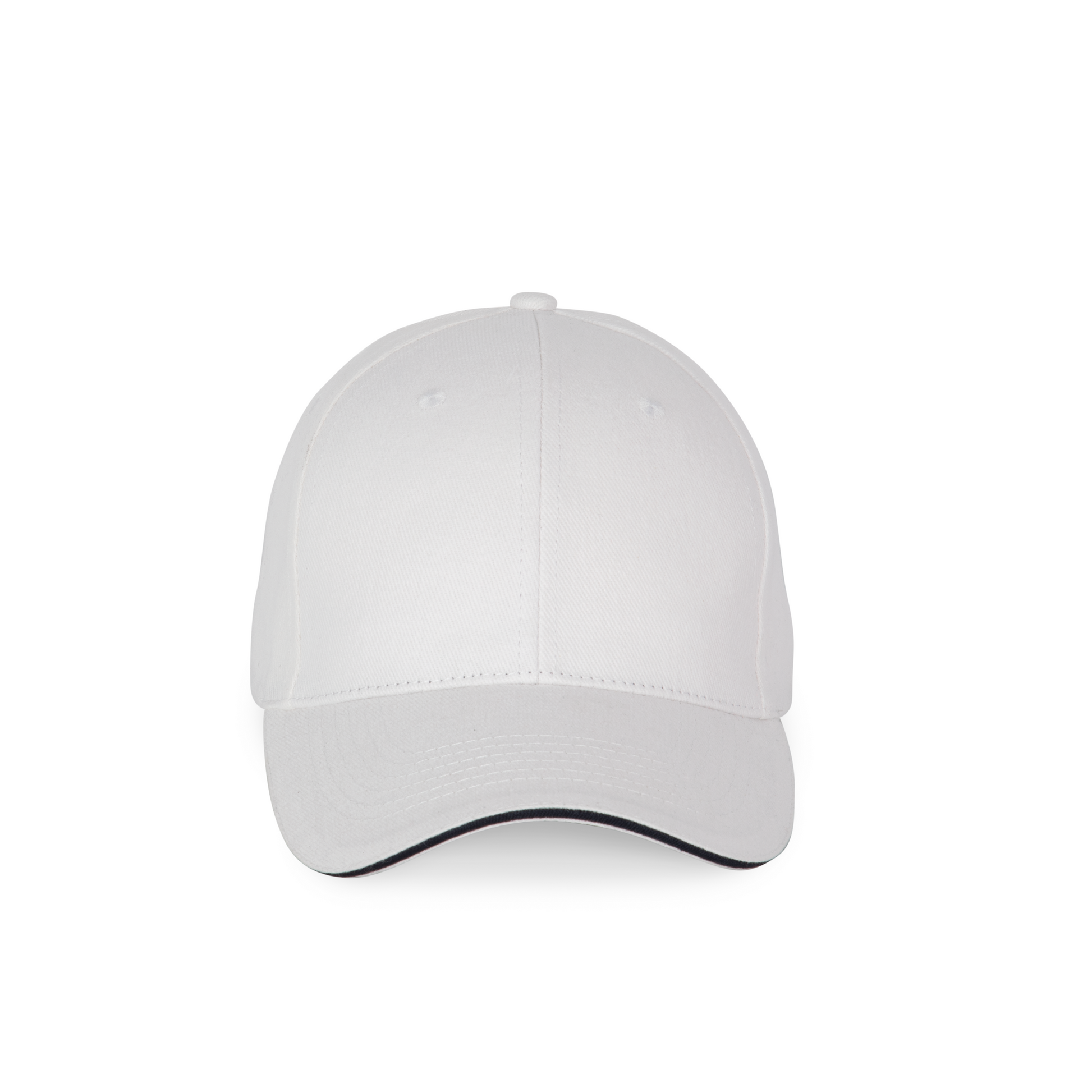 CASQUETTE SANDWICH CONTRASTÉ - 6 PANNEAUX - KP185 TOPTEX-WHITE-NAVY