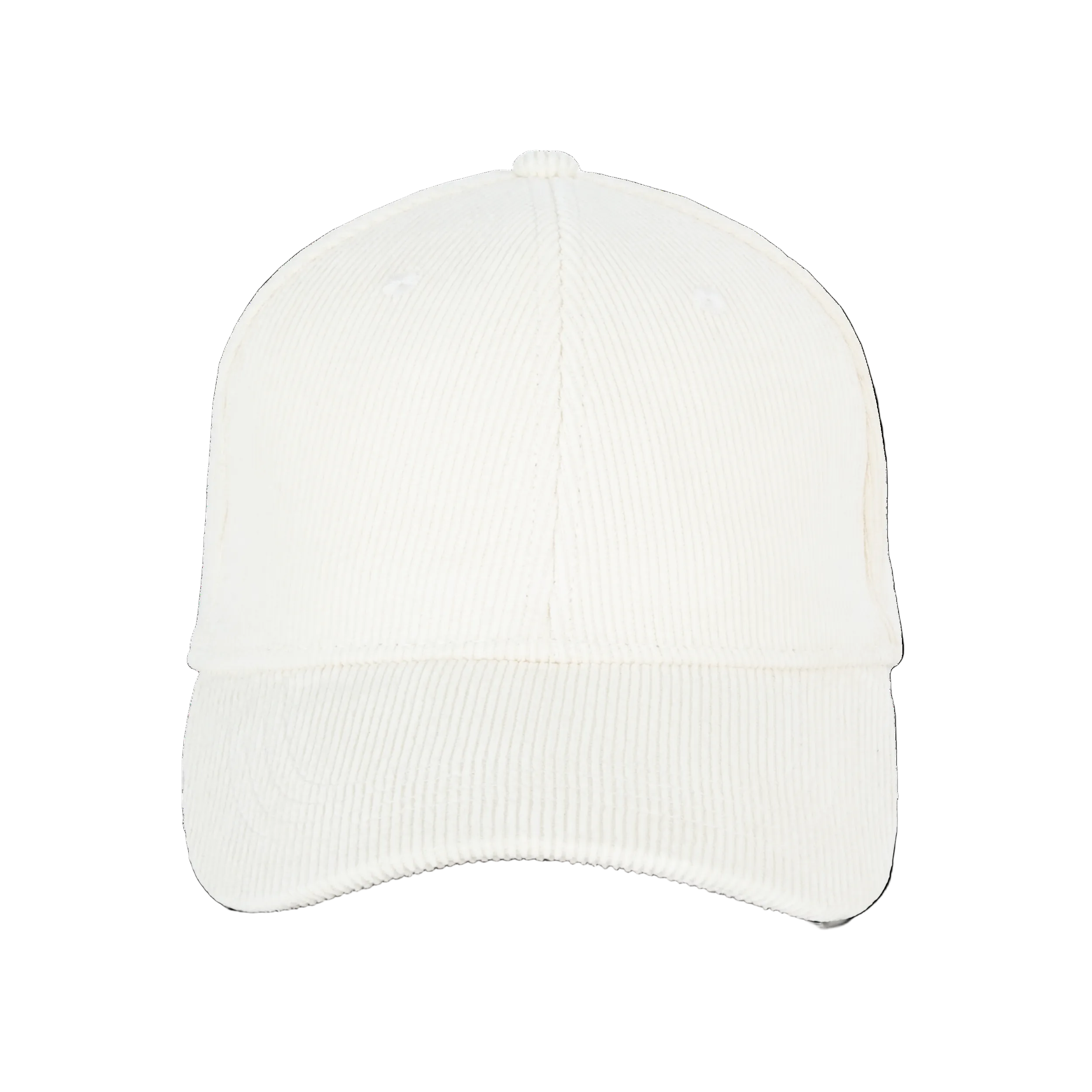 Image of CASQUETTE ÉCORESPONSABLE EN VELOURS CÔTELÉ 6 PANNEAUX UNISEXE - NS016 TOPTEX-IVORY