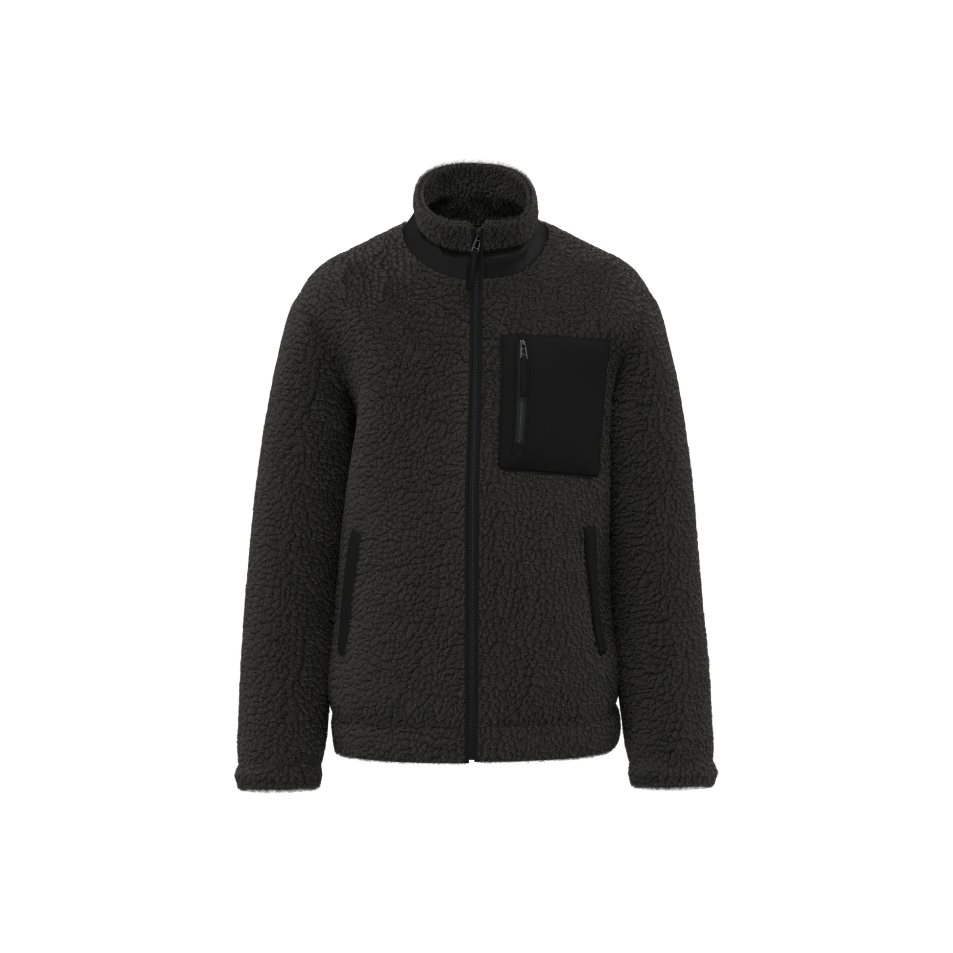 VESTE ÉCORESPONSABLE EN SHERPA UNISEXE - NS604 TOPTEX-BLACK