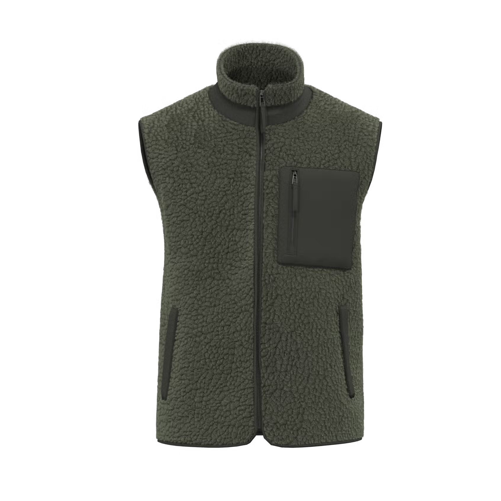 BODYWARMER ÉCORESPONSABLE EN SHERPA UNISEXE - NS624 TOPTEX-BLACK