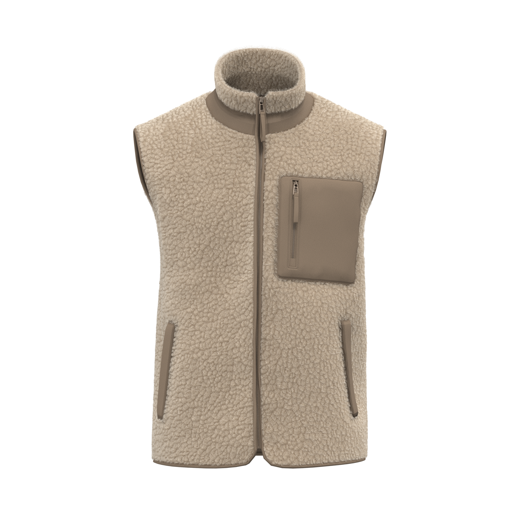 BODYWARMER ÉCORESPONSABLE EN SHERPA UNISEXE - NS624 TOPTEX-BLACK