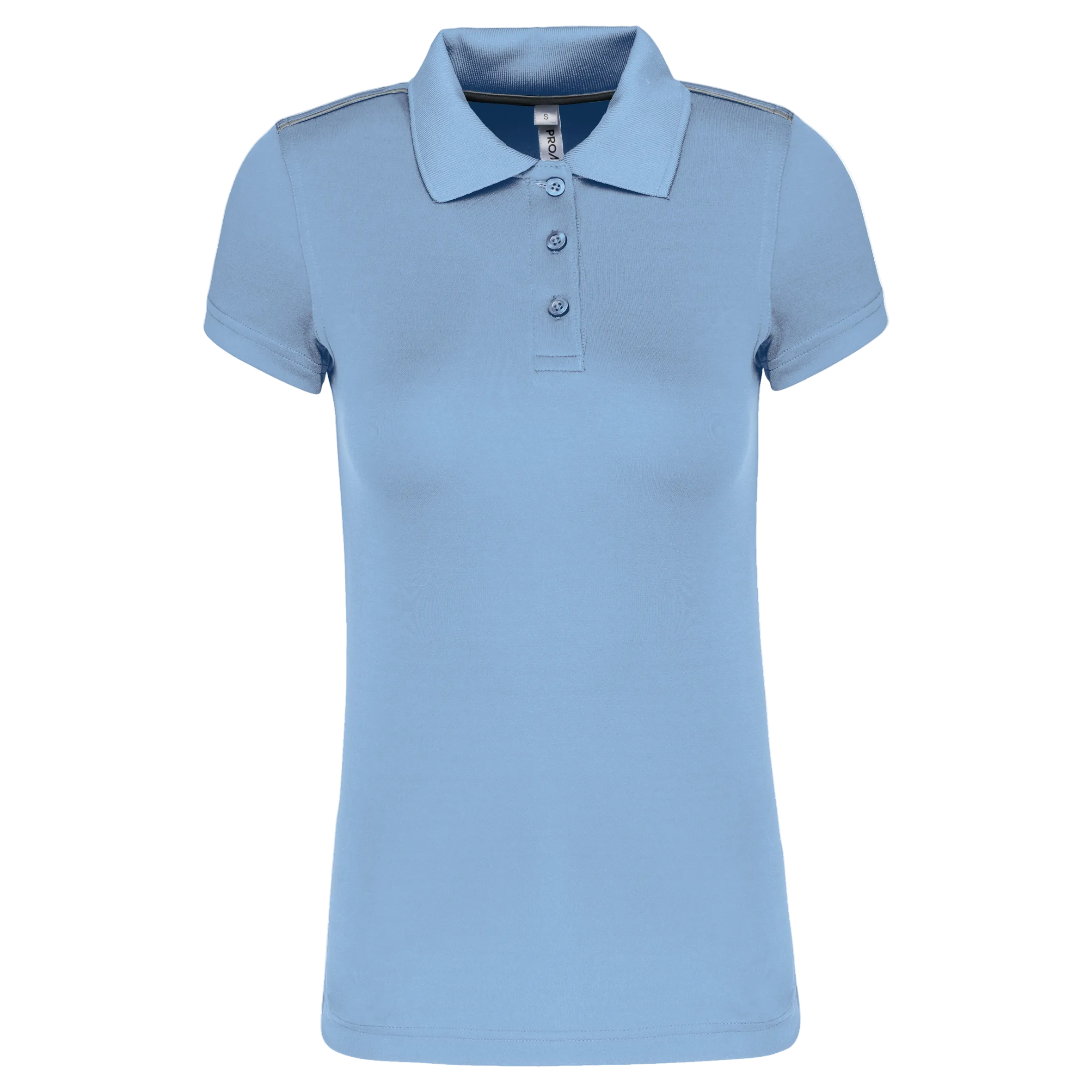 Image of PA481 POLO MANCHES COURTES FEMME PROACT-WHITE
