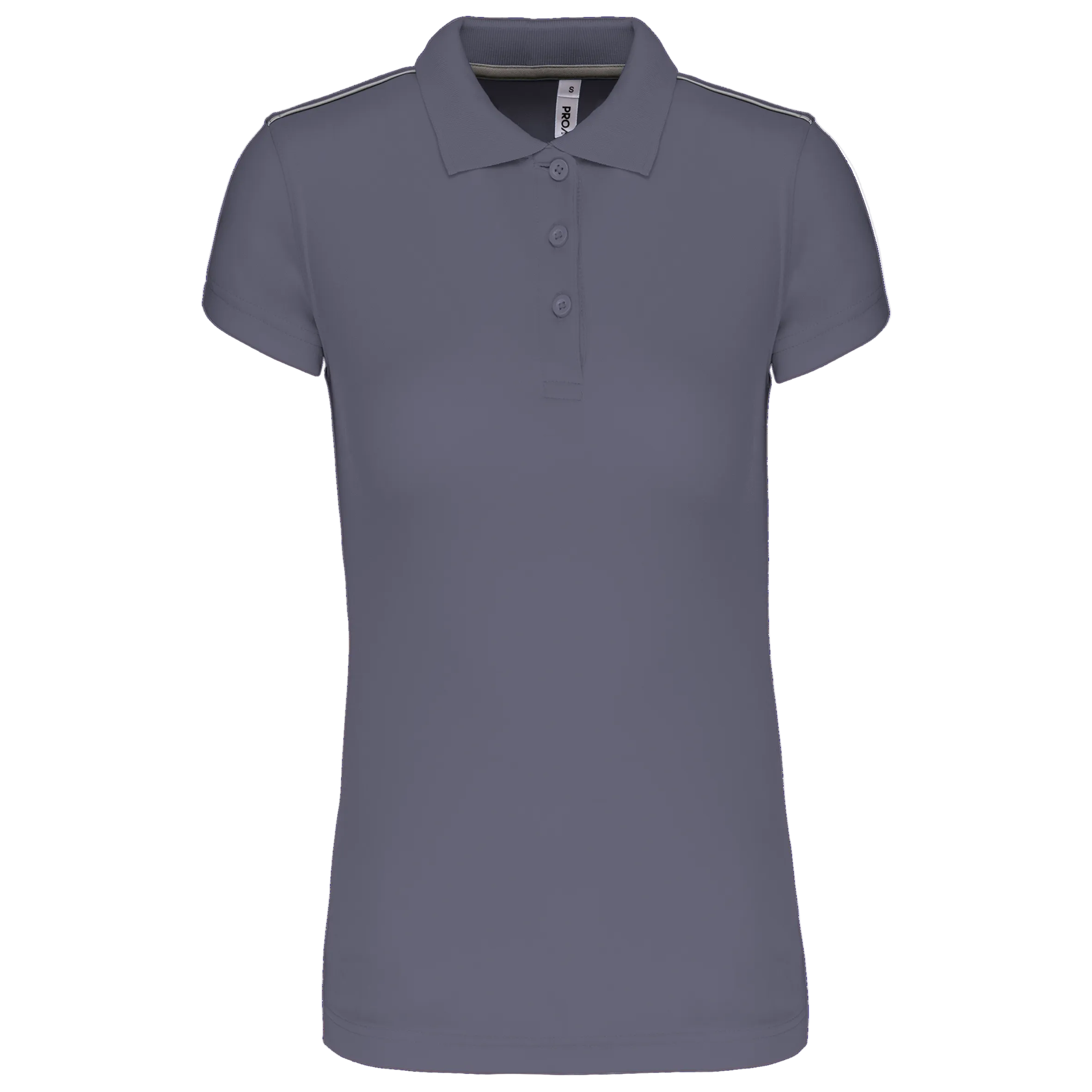 Image of PA481 POLO MANCHES COURTES FEMME PROACT-WHITE