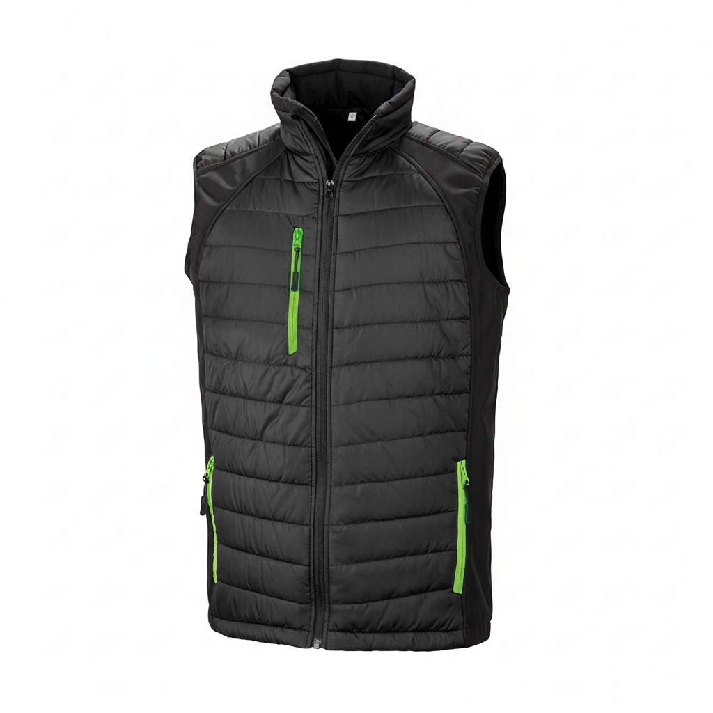 R238X GILET SOFTSHELL REMBOURRE BLACK COMPASS RECYCLE RESULT-BLACK-GREY