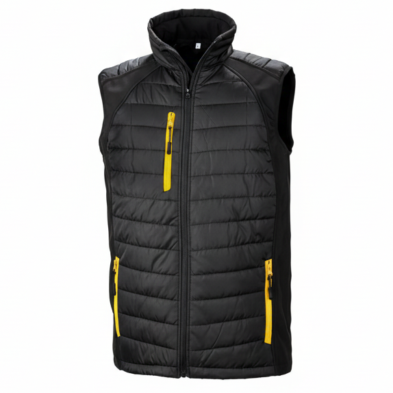 R238X GILET SOFTSHELL REMBOURRE BLACK COMPASS RECYCLE RESULT-BLACK-GREY