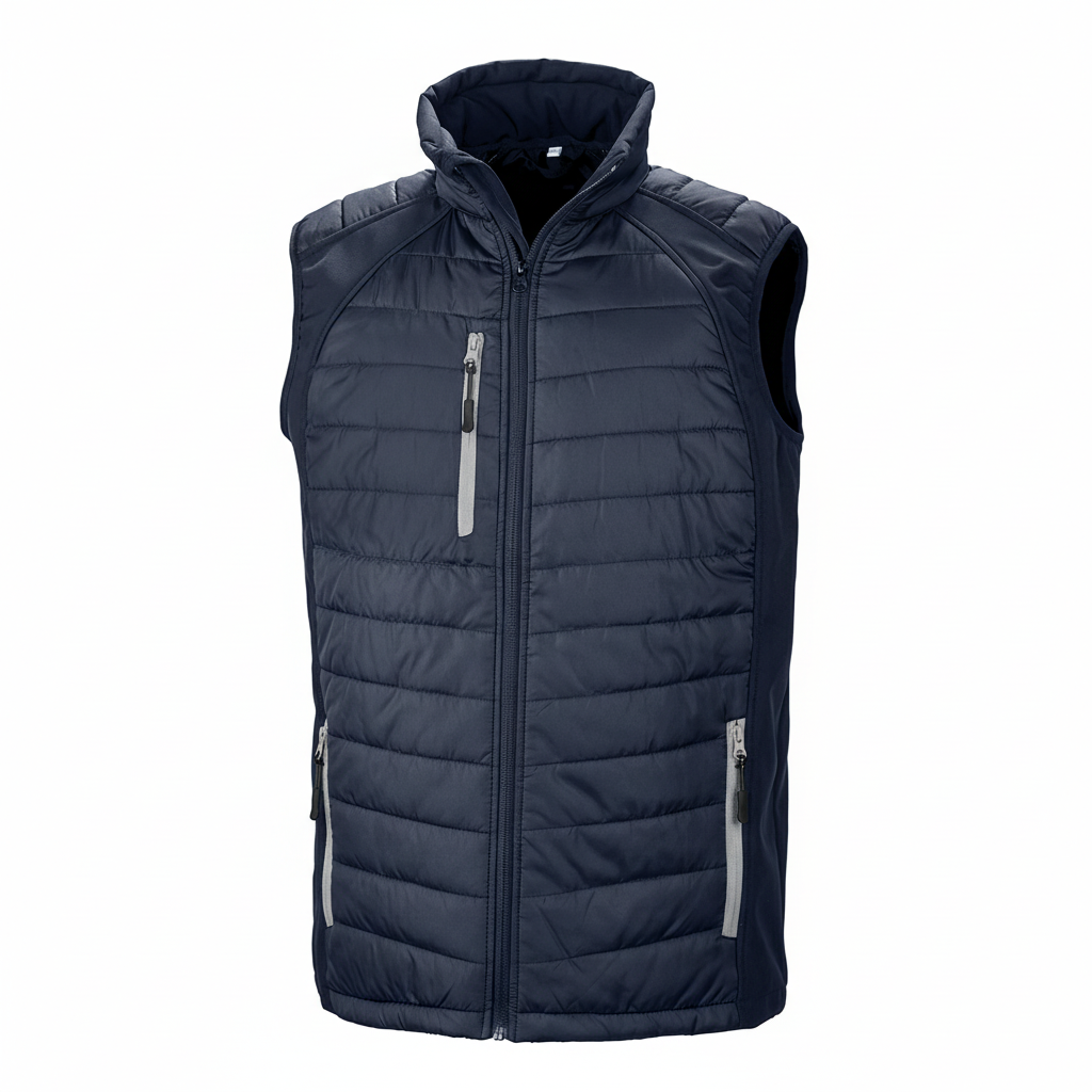 R238X GILET SOFTSHELL REMBOURRE BLACK COMPASS RECYCLE RESULT-BLACK-GREY