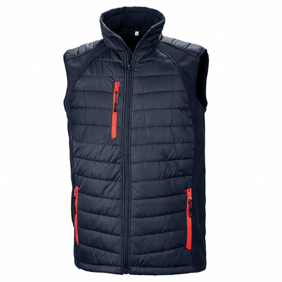 R238X GILET SOFTSHELL REMBOURRE BLACK COMPASS RECYCLE RESULT-BLACK-LIME