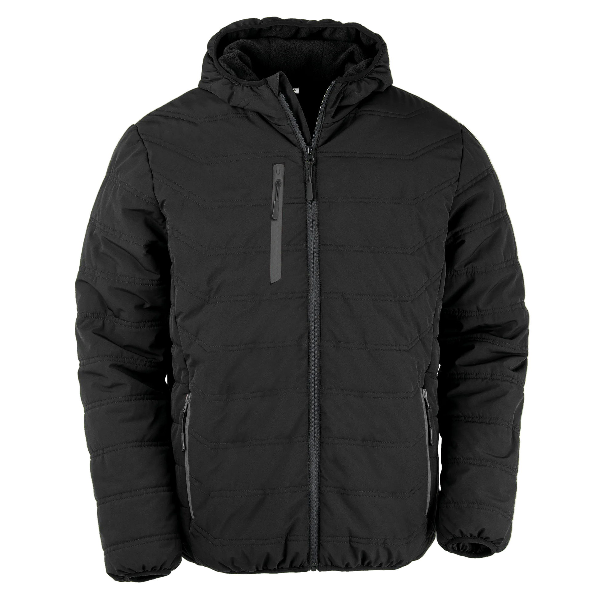 R240X VESTE MATELASSEE BLACK COMPASS RECYCLEE RESULT-BLACK-GREY