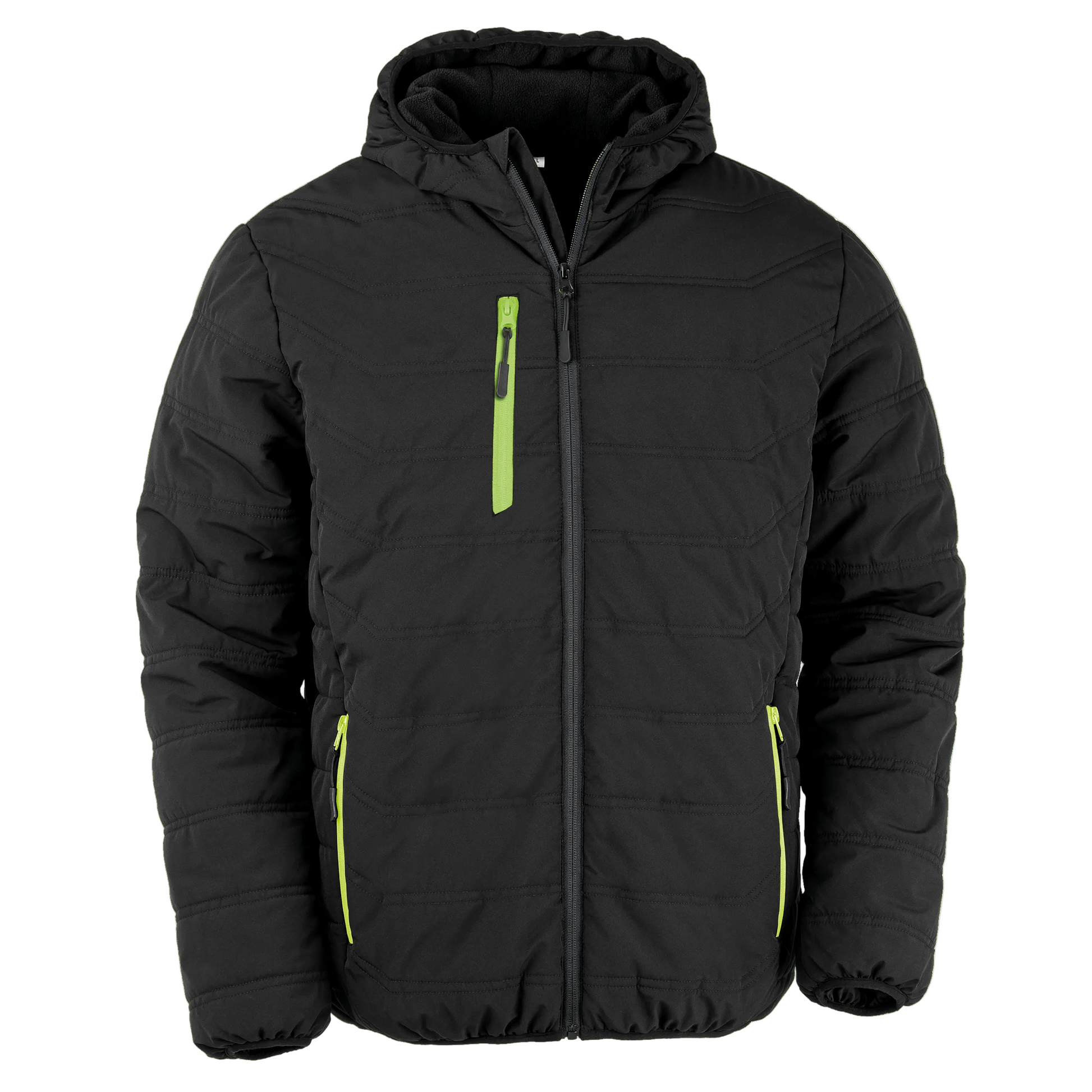 R240X VESTE MATELASSEE BLACK COMPASS RECYCLEE RESULT-BLACK-GREY