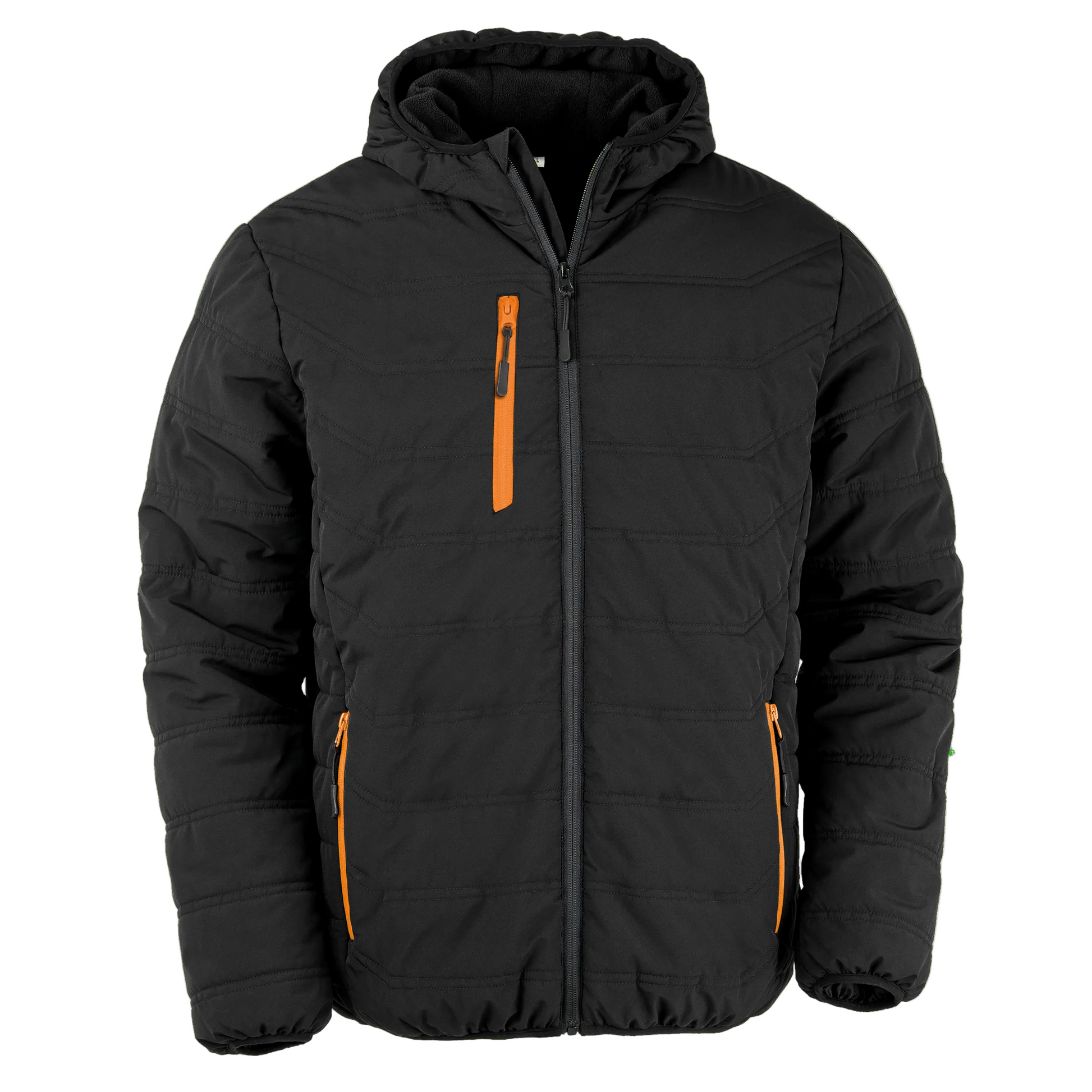 R240X VESTE MATELASSEE BLACK COMPASS RECYCLEE RESULT-BLACK-GREY