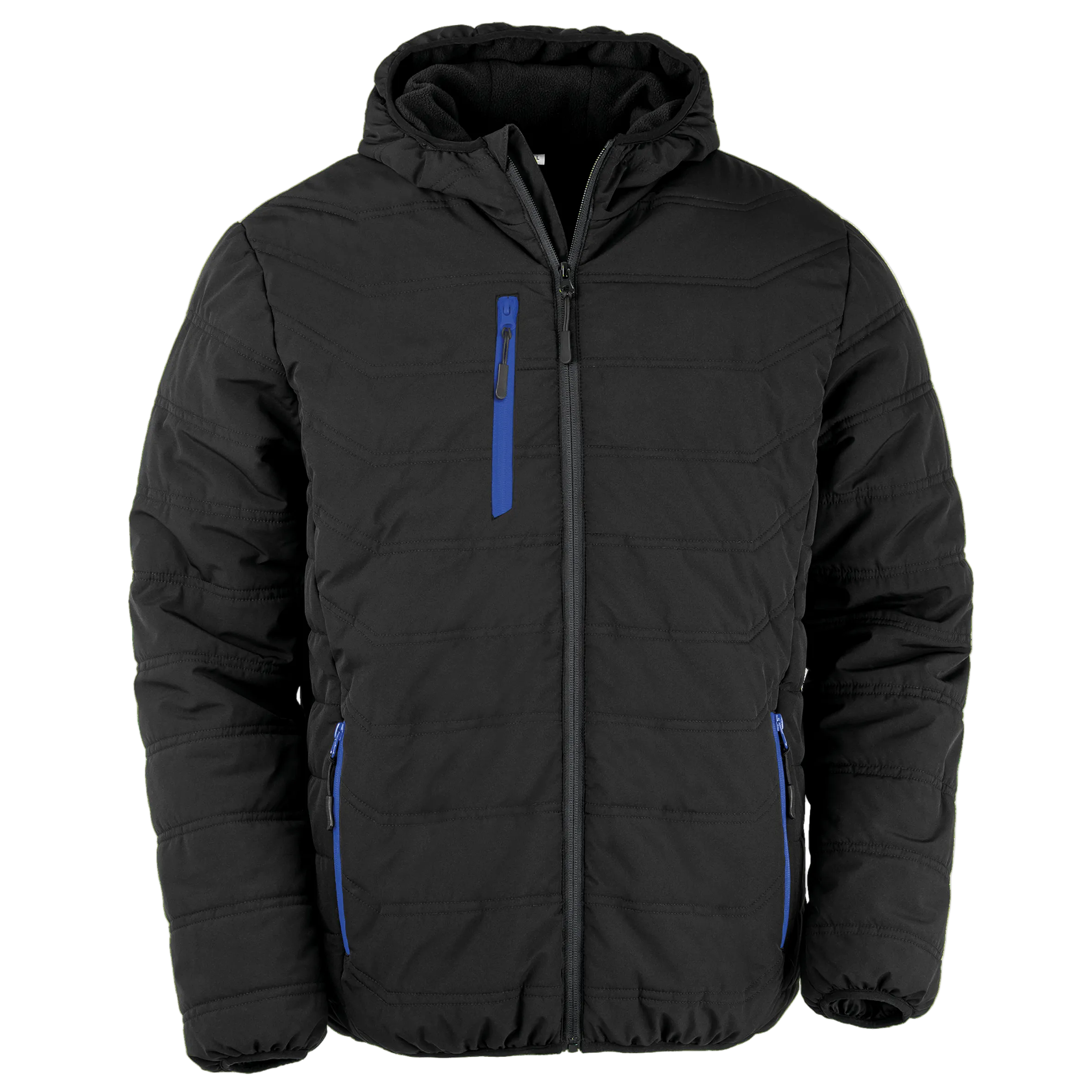 Image of R240X VESTE MATELASSEE BLACK COMPASS RECYCLEE RESULT-BLACK-GREY