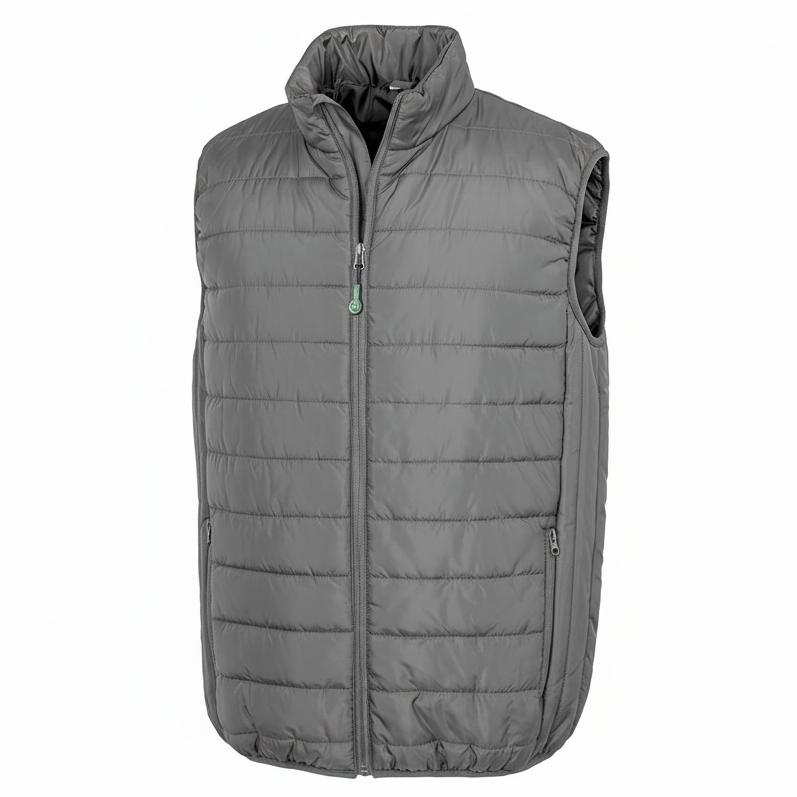 Image of R244X BODYWARMER RECYCLE ET MATELASSE CORE RESULT-BLACK