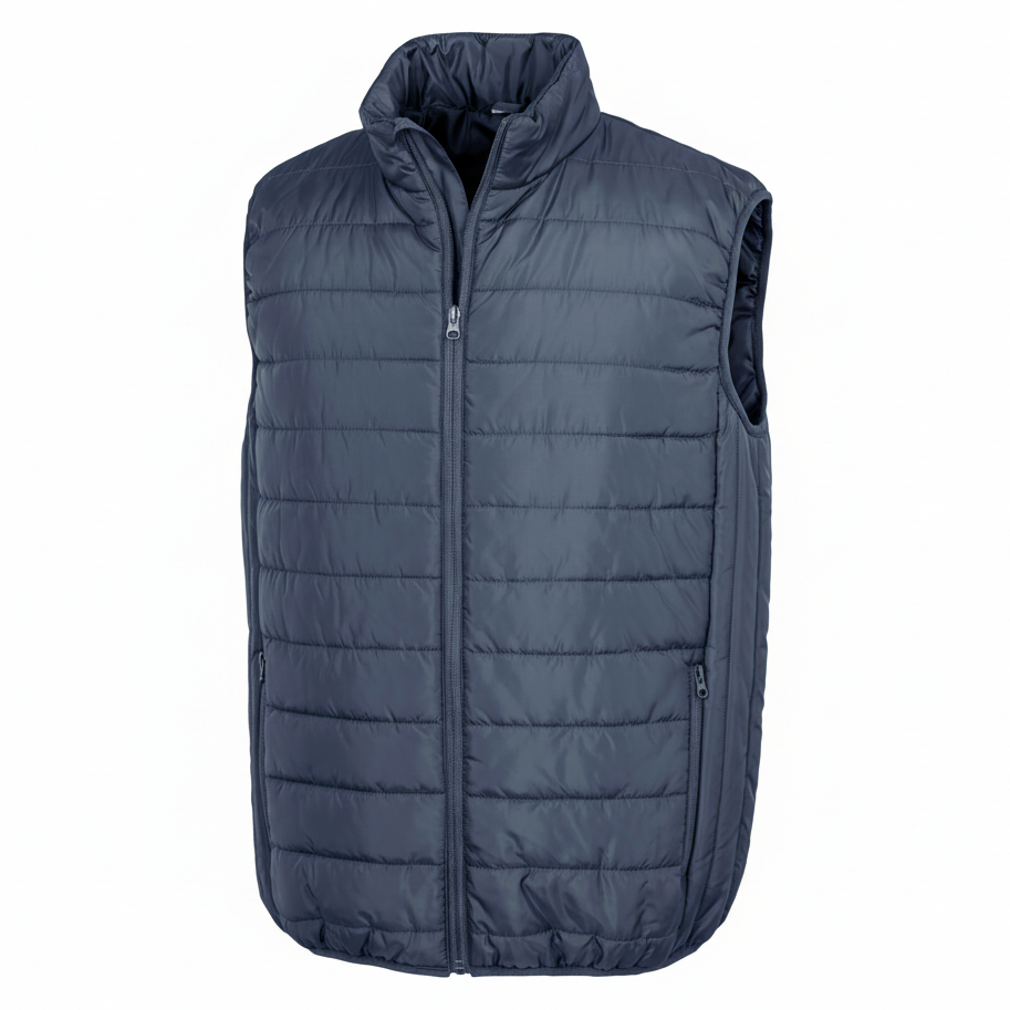 Image of R244X BODYWARMER RECYCLE ET MATELASSE CORE RESULT-BLACK