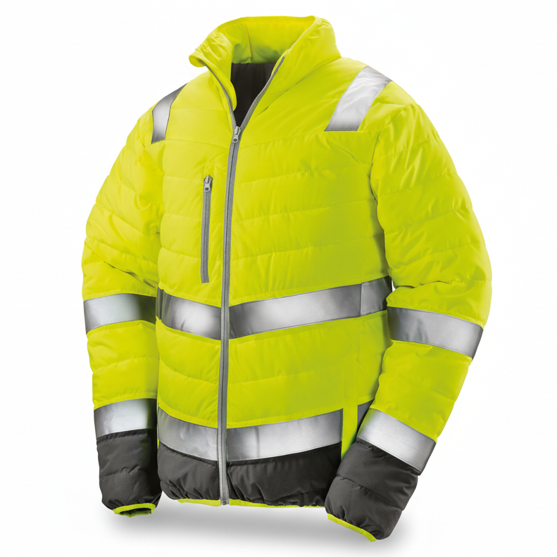Image of R325M VESTE DE SECURITE TOUCHER DOUX RESULT-FLUORESCENT-ORANGE-GREY