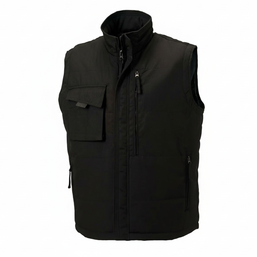 Image of RU014M BODYWARMER HEAVY DUTY RESULT-BLACK