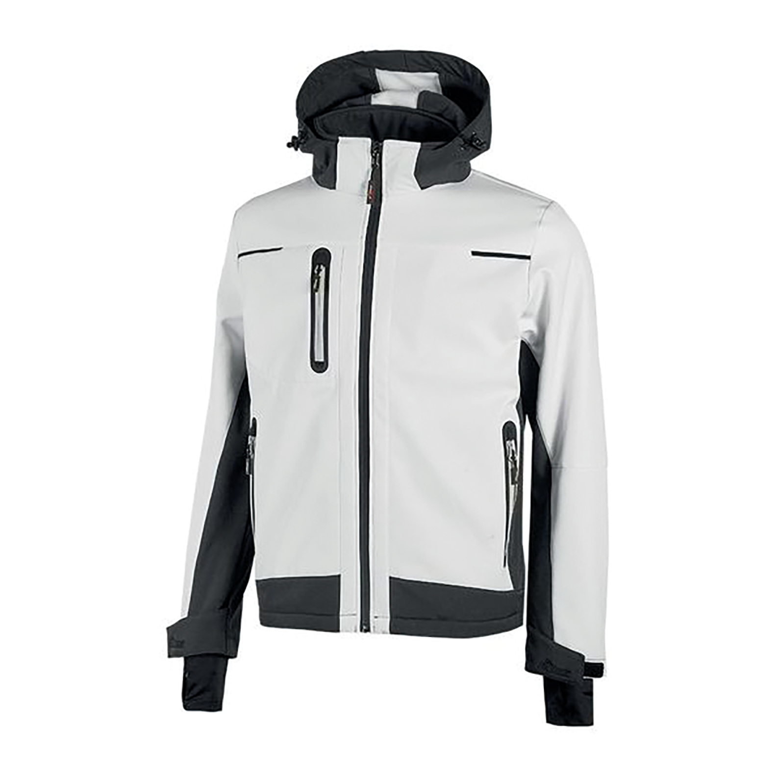 VESTE SOFTSHELL SPACE HOMME - UPFU187 - UPFU187 TOPTEX-WHITE