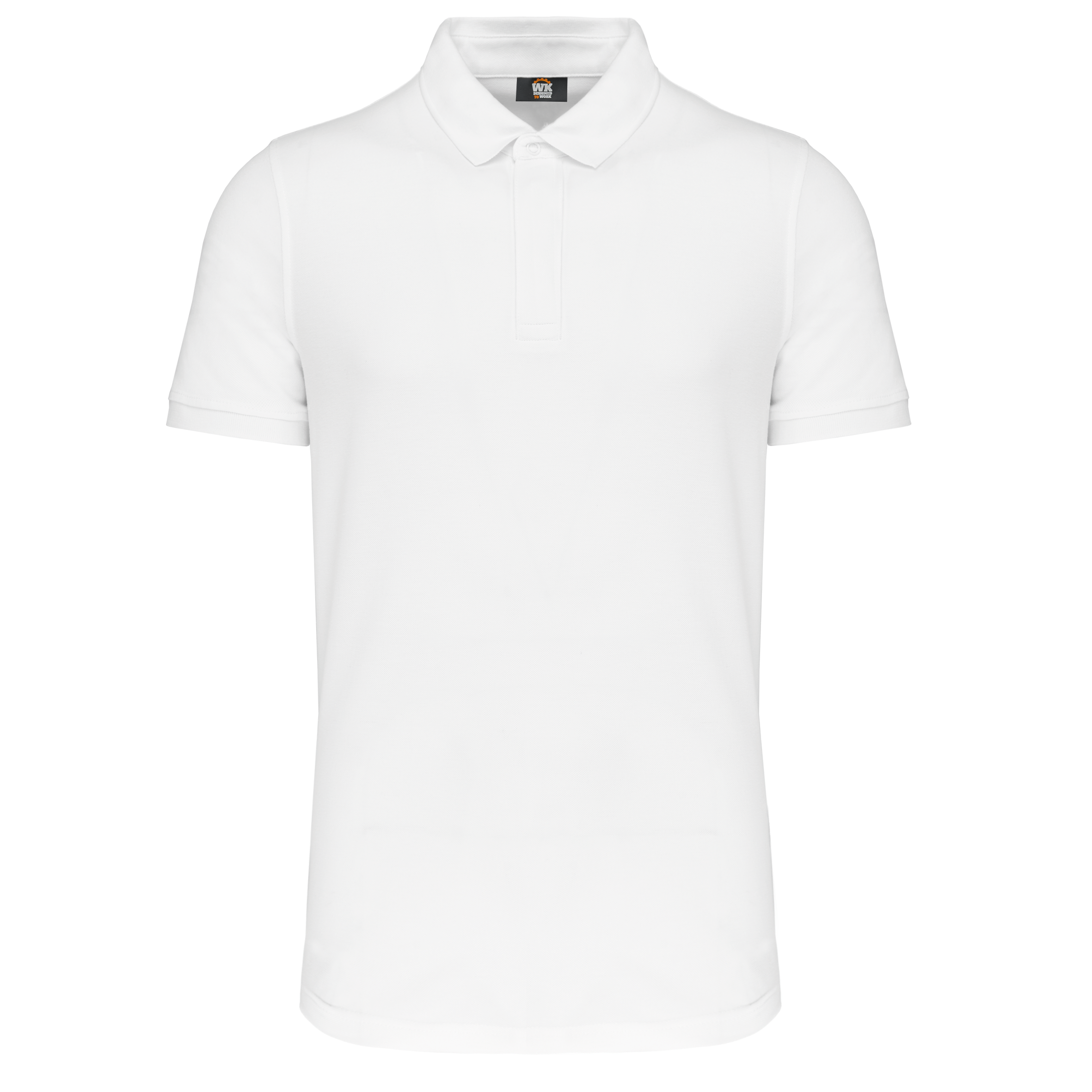 Image of POLO COL BOUTONS PRESSION MANCHES COURTES HOMME - WK225 TOPTEX-WHITE