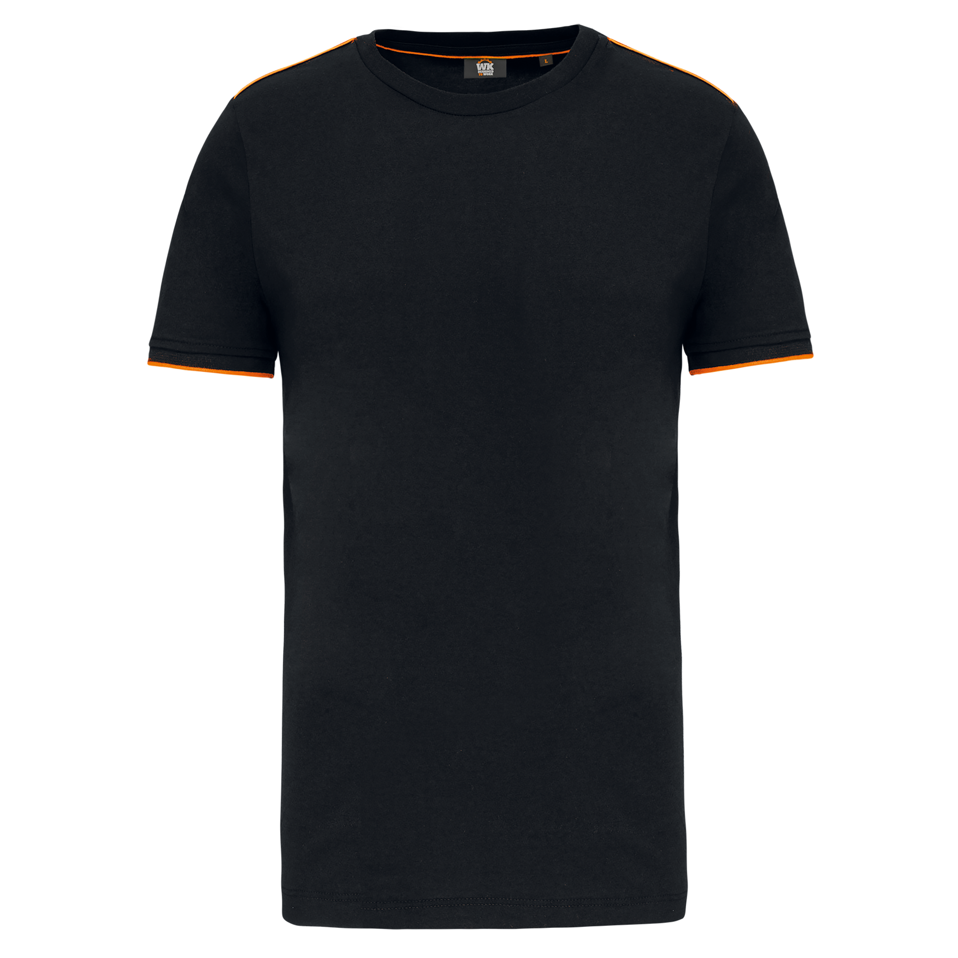 T-SHIRT DAY TO DAY MANCHES COURTES HOMME - WK3020 TOPTEX-BLACK-KELLY-GREEN