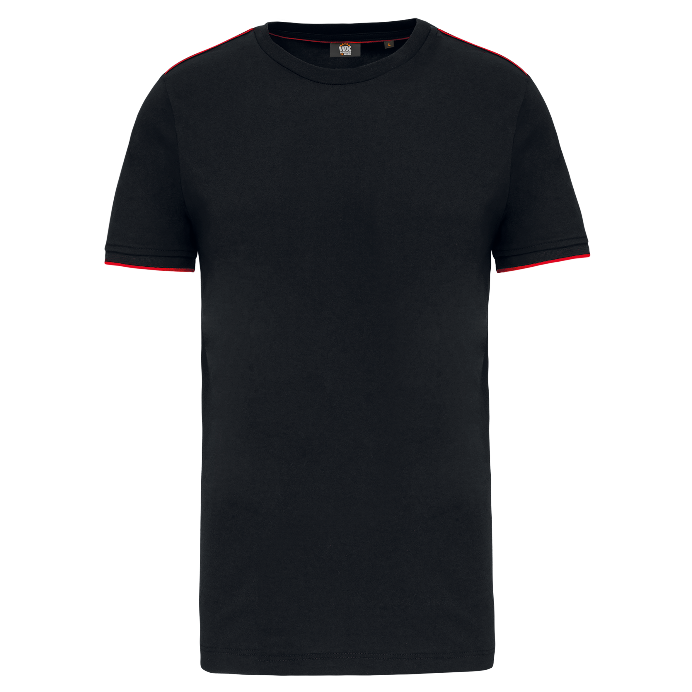 Image of T-SHIRT DAY TO DAY MANCHES COURTES HOMME - WK3020 TOPTEX-BLACK-KELLY-GREEN