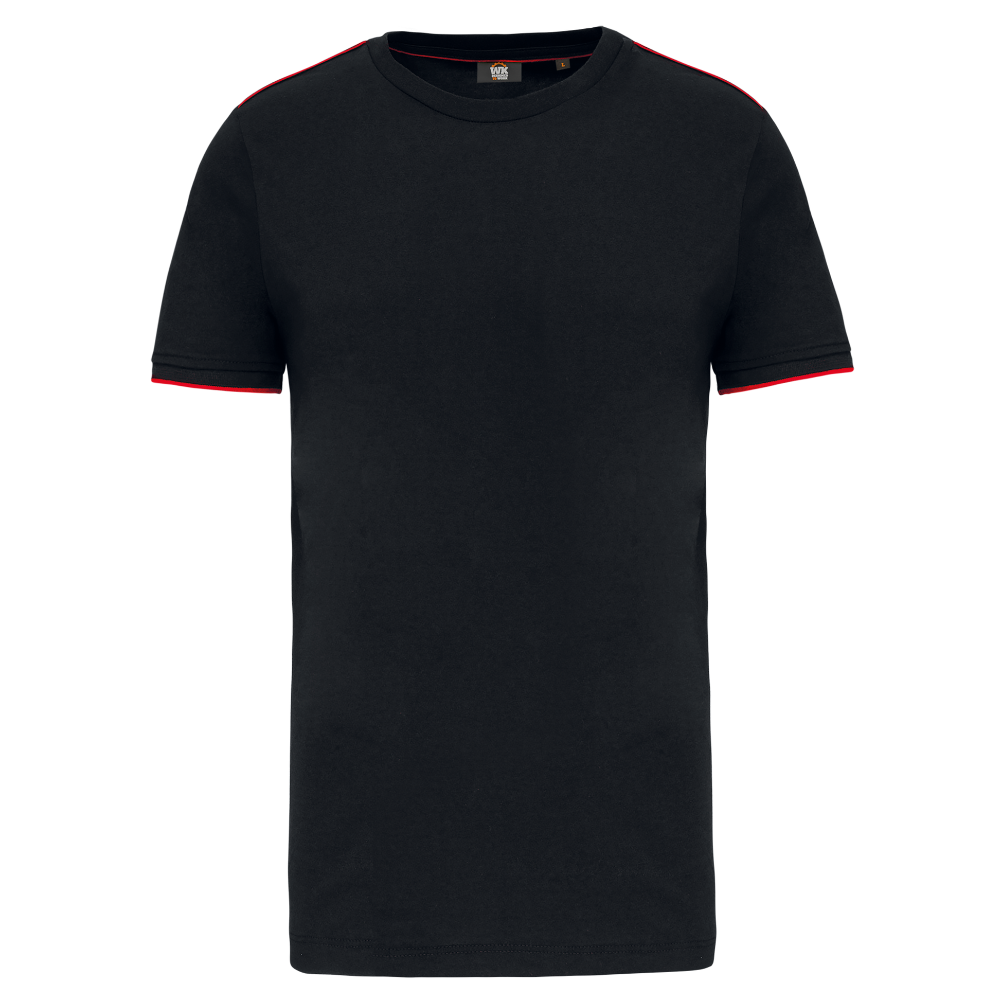 T-SHIRT DAY TO DAY MANCHES COURTES HOMME - WK3020 TOPTEX-BLACK-KELLY-GREEN
