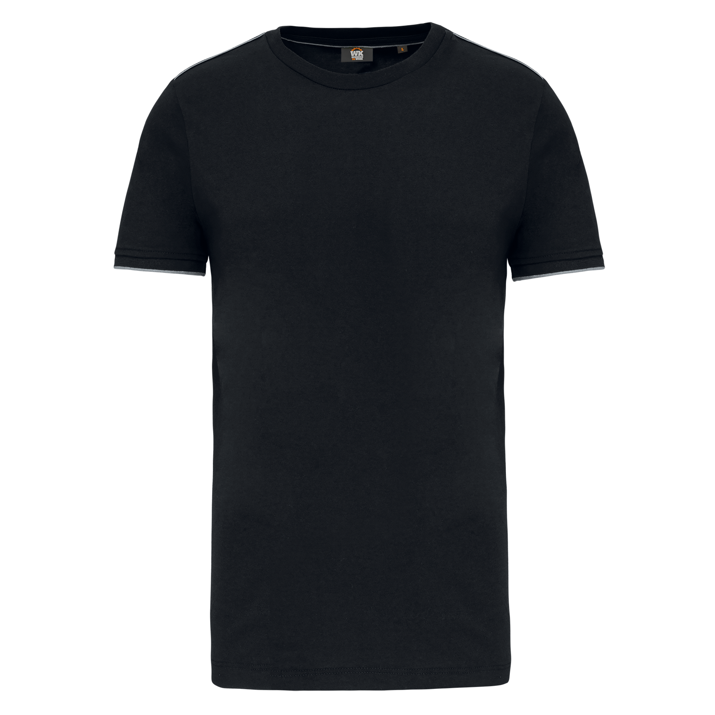 Image of T-SHIRT DAY TO DAY MANCHES COURTES HOMME - WK3020 TOPTEX-BLACK-KELLY-GREEN