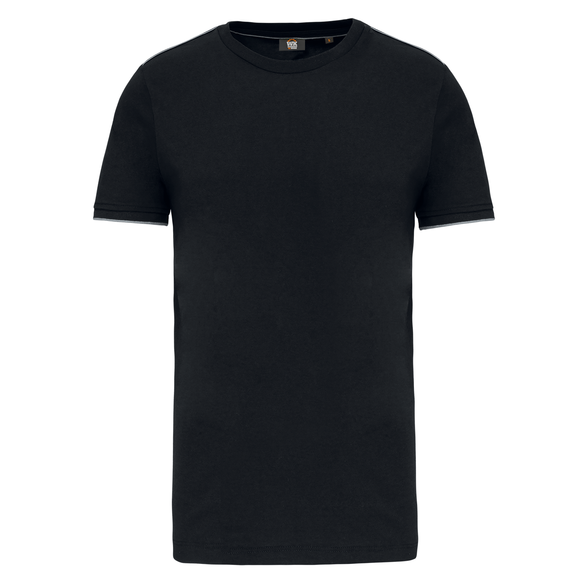 T-SHIRT DAY TO DAY MANCHES COURTES HOMME - WK3020 TOPTEX-BLACK-KELLY-GREEN