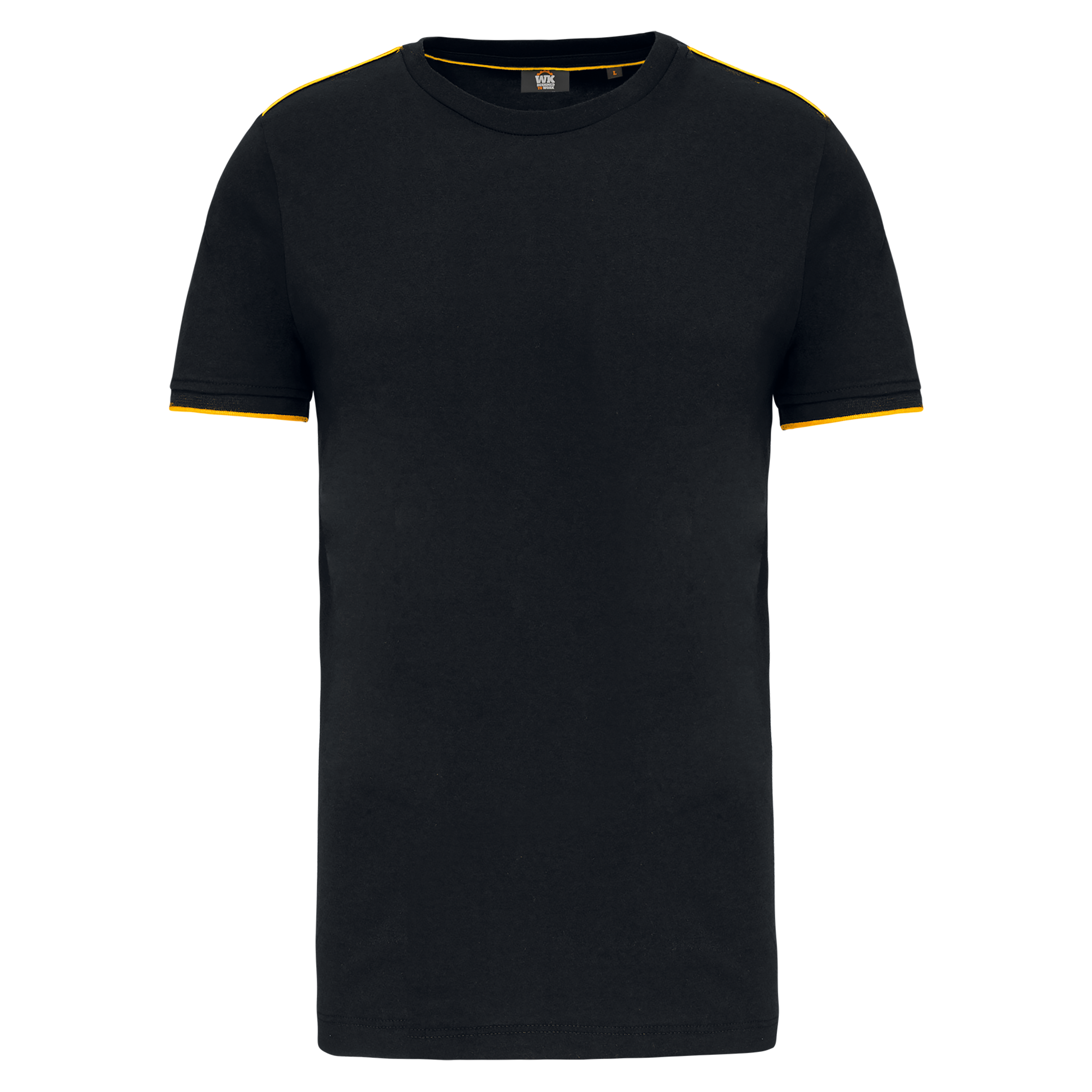 Image of T-SHIRT DAY TO DAY MANCHES COURTES HOMME - WK3020 TOPTEX-BLACK-KELLY-GREEN