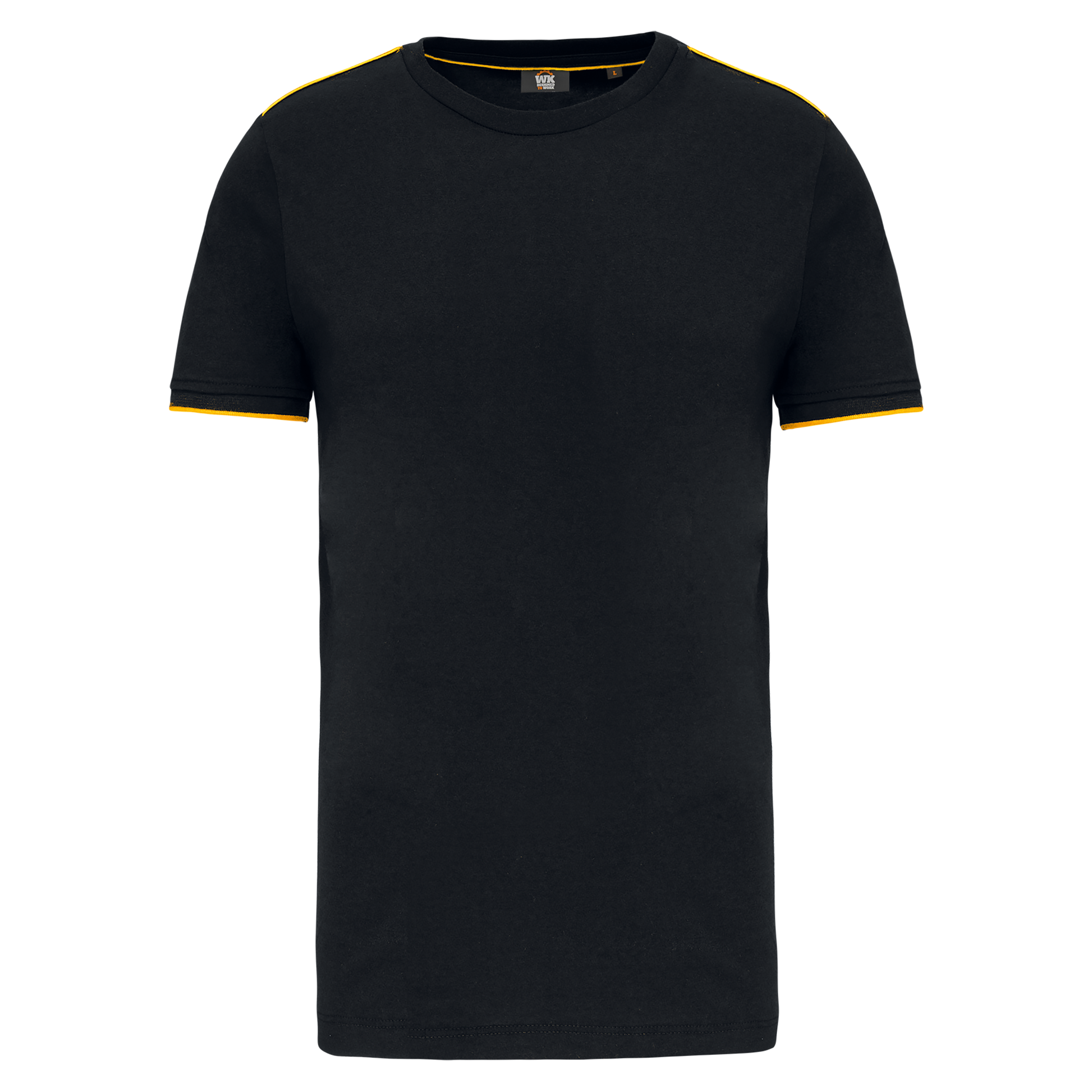 T-SHIRT DAY TO DAY MANCHES COURTES HOMME - WK3020 TOPTEX-BLACK-KELLY-GREEN