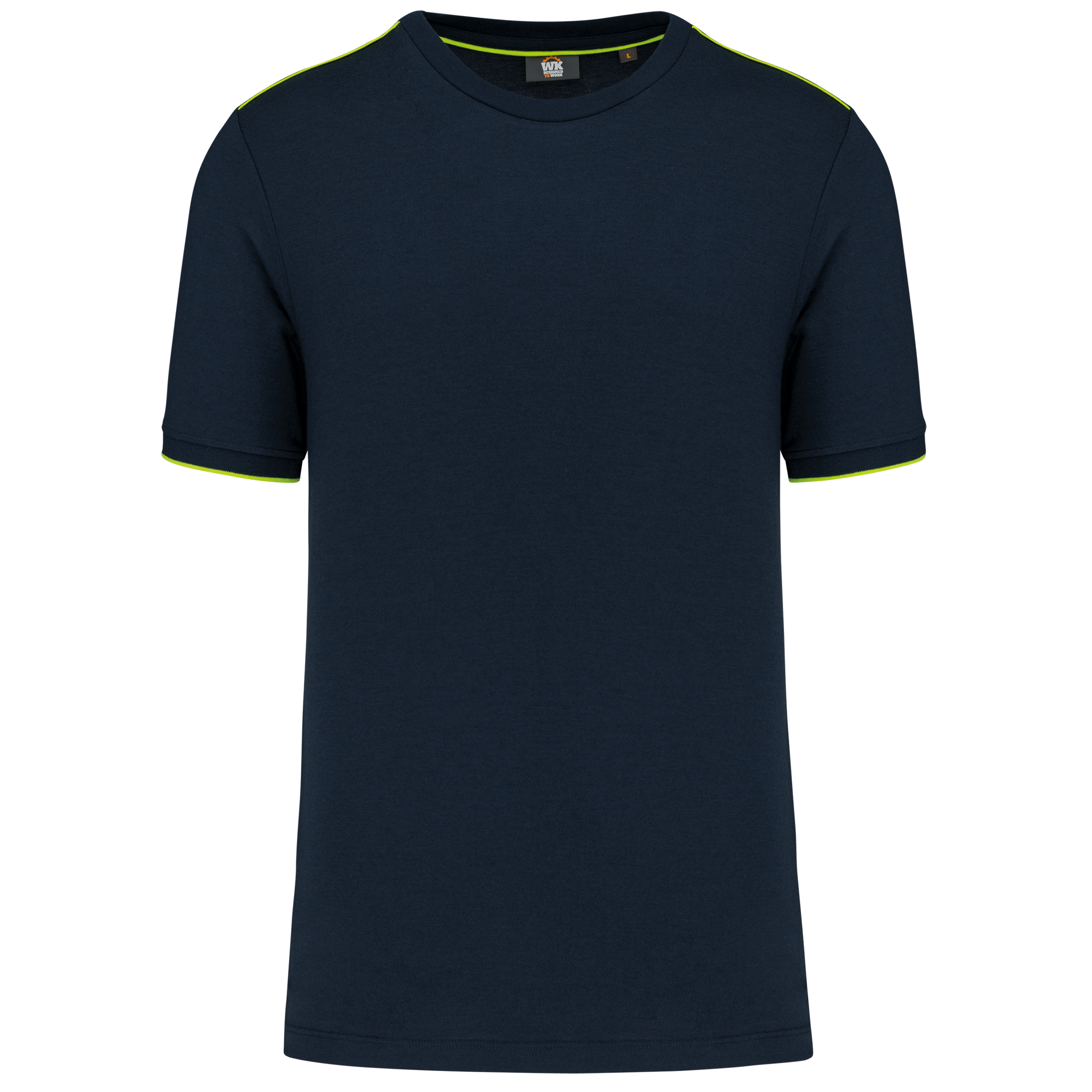 Image of T-SHIRT DAY TO DAY MANCHES COURTES HOMME - WK3020 TOPTEX-BLACK-KELLY-GREEN